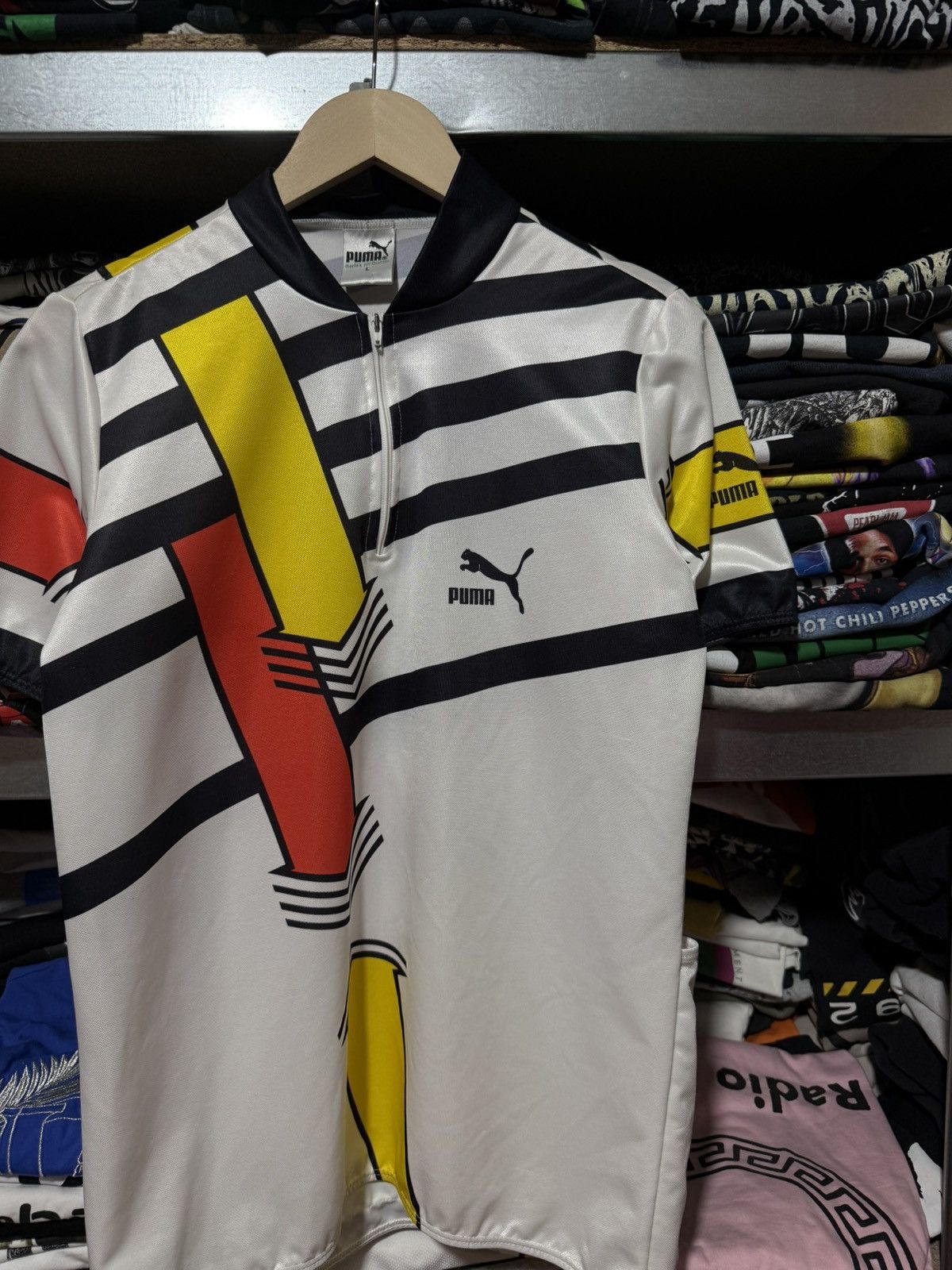 Bicycle Vintage 1980’s Puma Cycling Jersey Cycling Sport Jersey Size US L / EU 52-54 / 3 - 3 Thumbnail