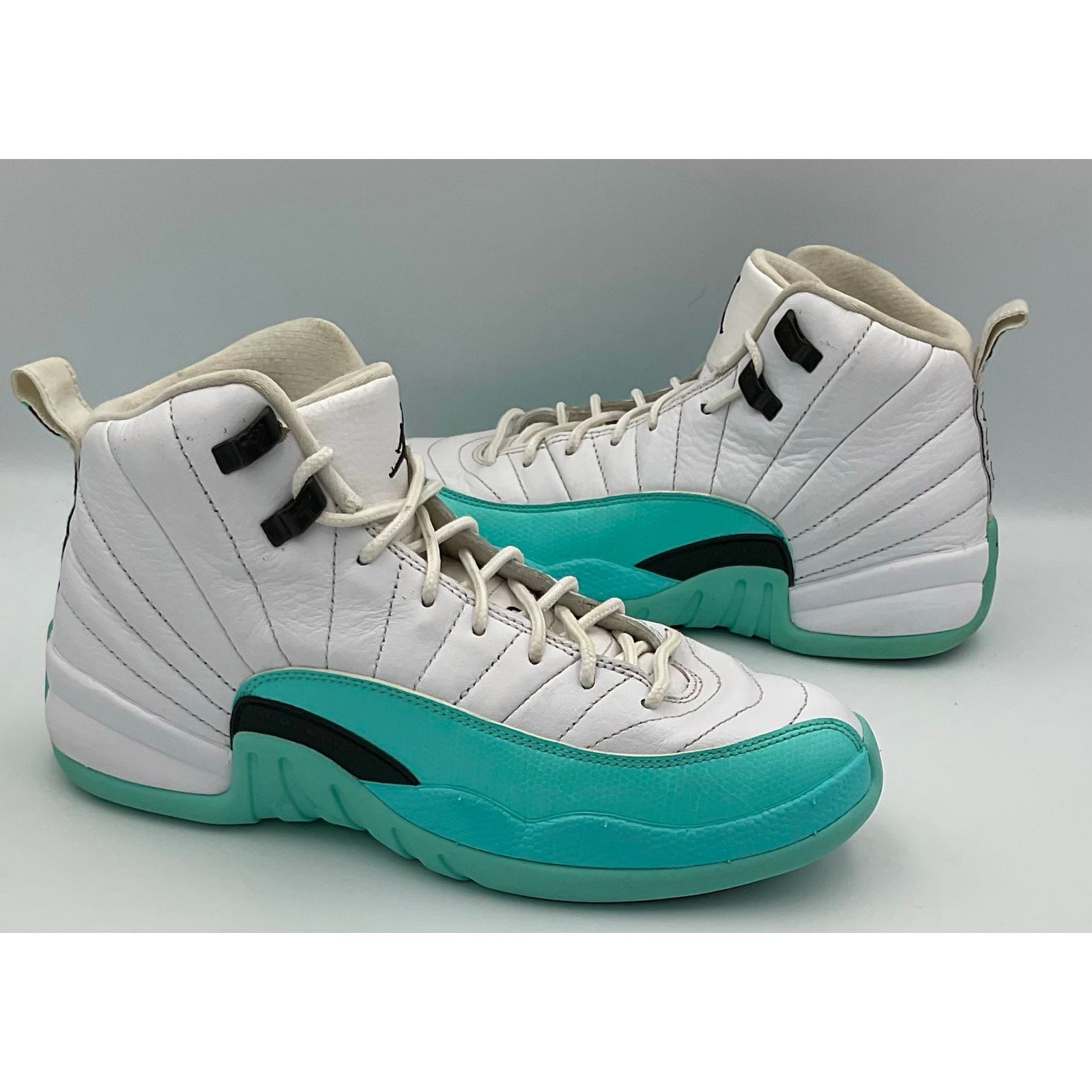 Nike AIR JORDAN 12 RETRO LIGHT AQUA TEAL Sz 6.5 510815-100 Size US 6.5 / EU 39-40 - 3 Thumbnail