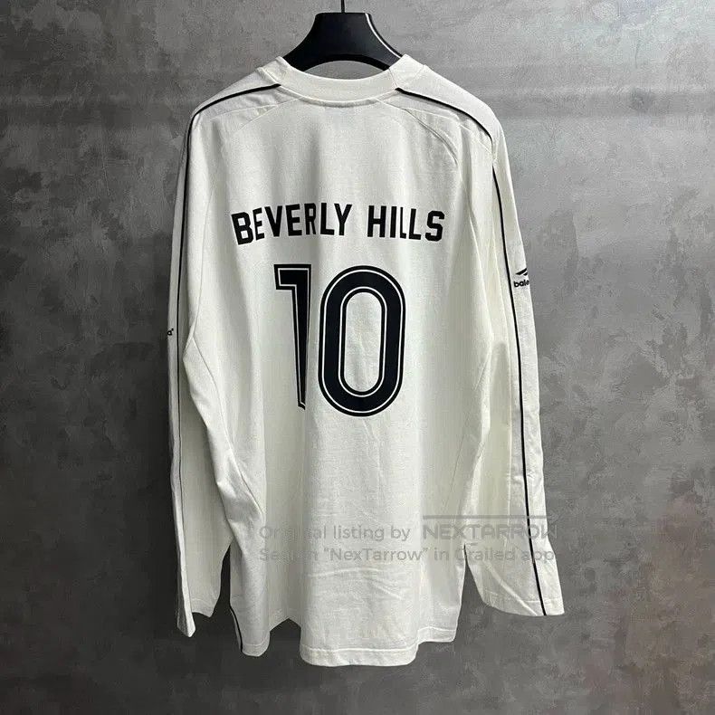 Balenciaga Balenciaga White Logo Print Long Sleeve T-Shirt. Size US S / EU 44-46 / 1 - 5 Thumbnail