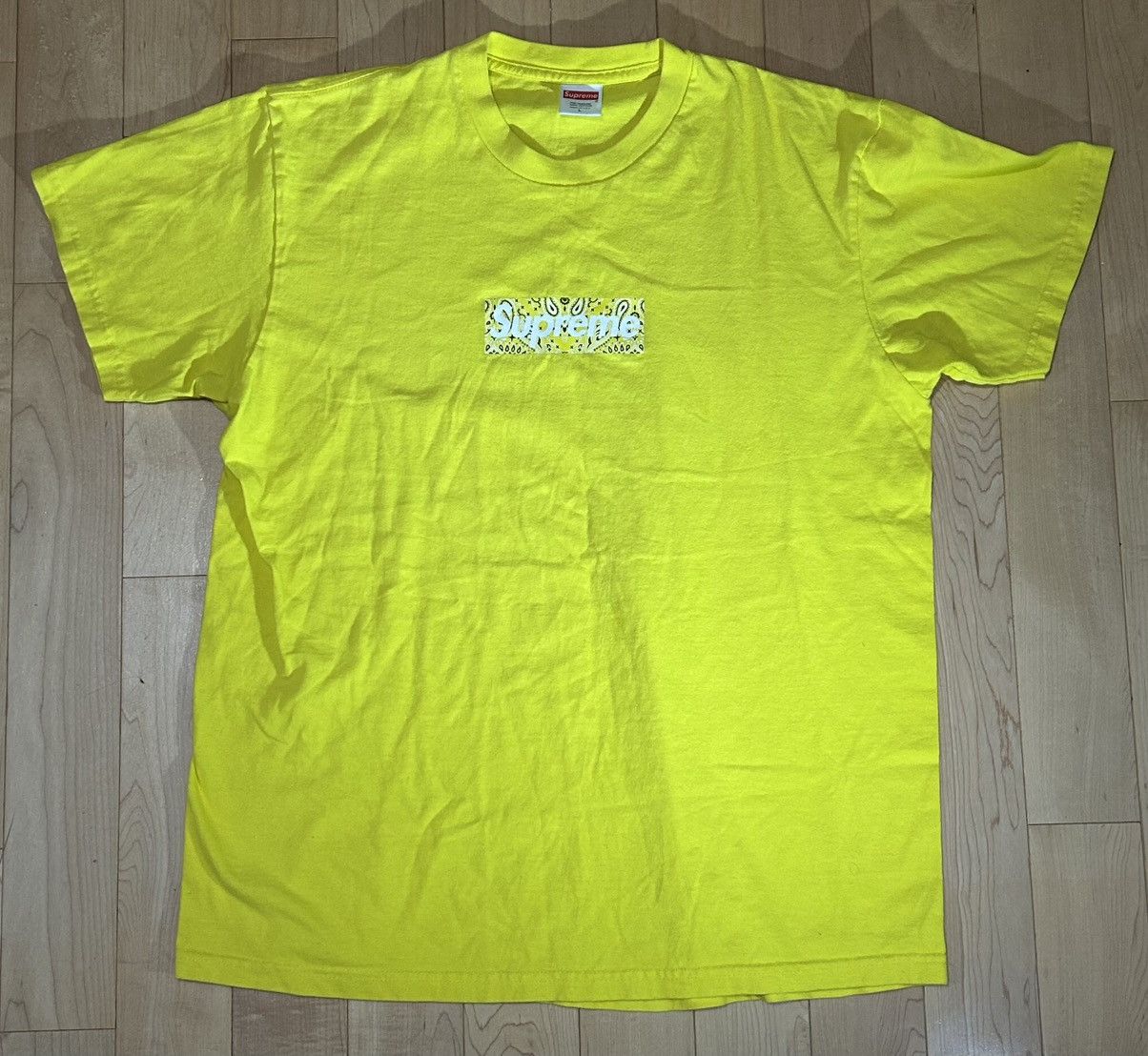 Supreme Supreme Yellow Bandana T-Shirt Size US L / EU 52-54 / 3 - 1 Thumbnail