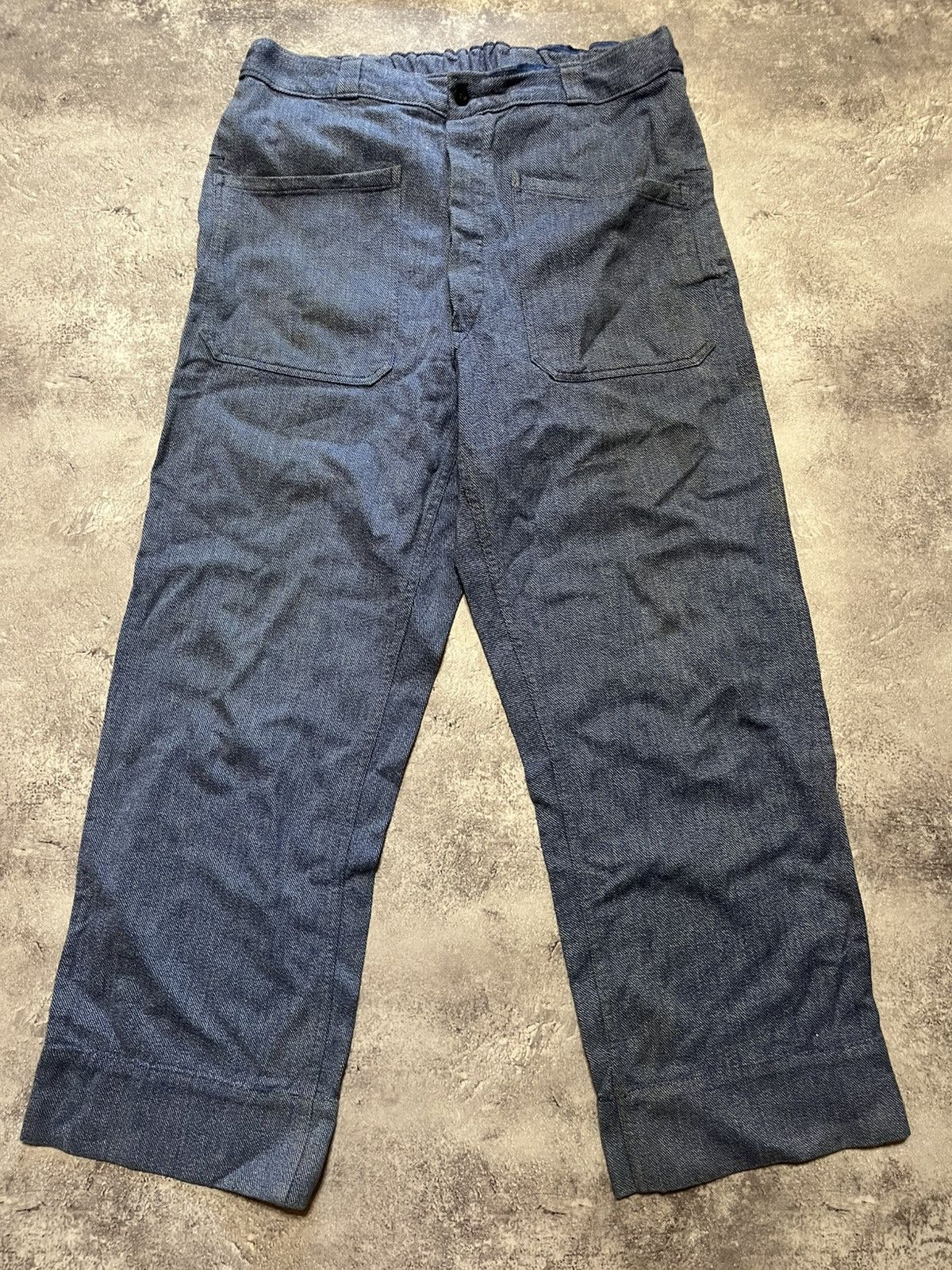 Vintage Vintage Swiss Workwear Salt & Pepper Trousers Size US 32 / EU 48 - 1 Thumbnail
