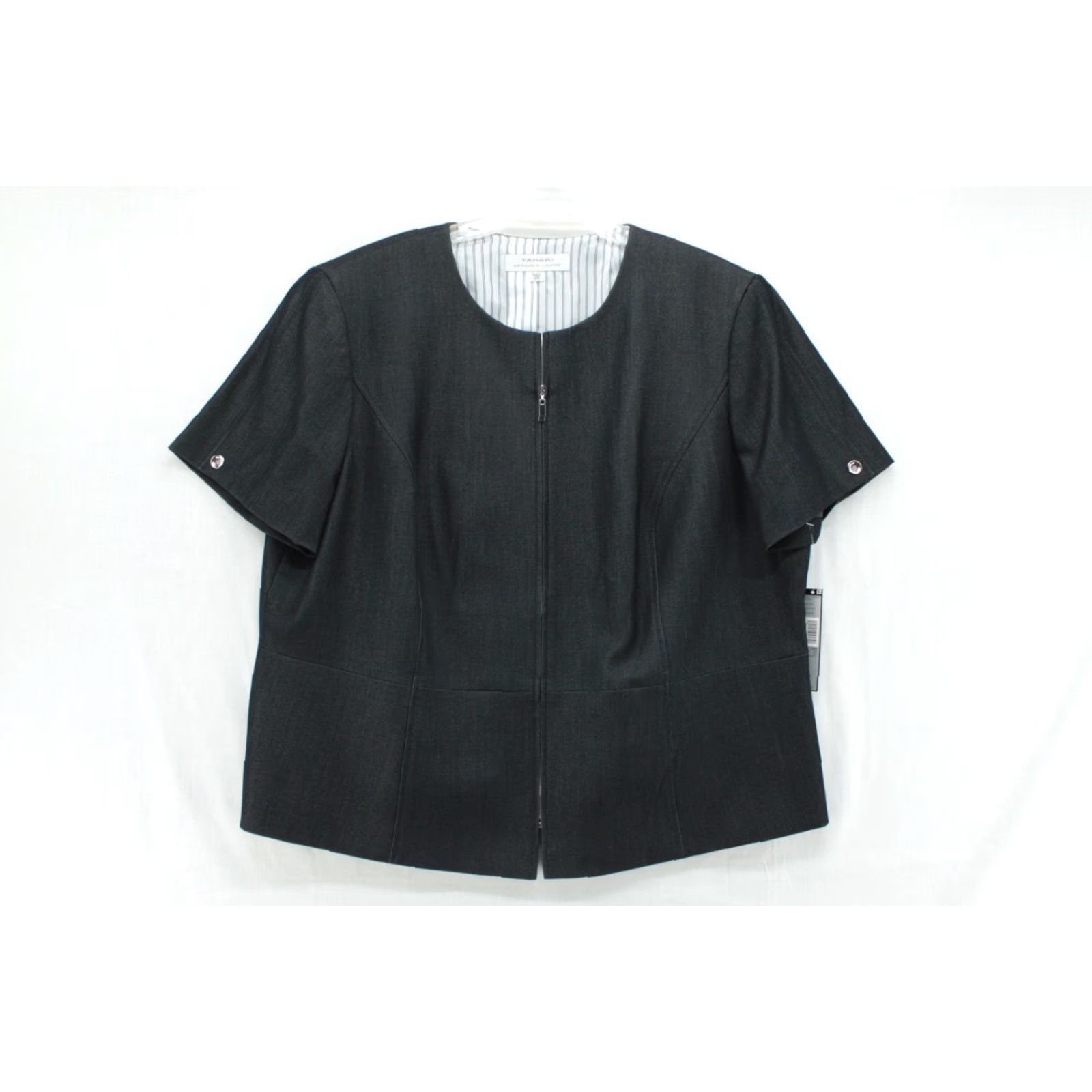 Vintage Tahari ASL Suit Women 20W Denim Blue Lined Old Money Office New Size 42" / US 20 - 3 Thumbnail