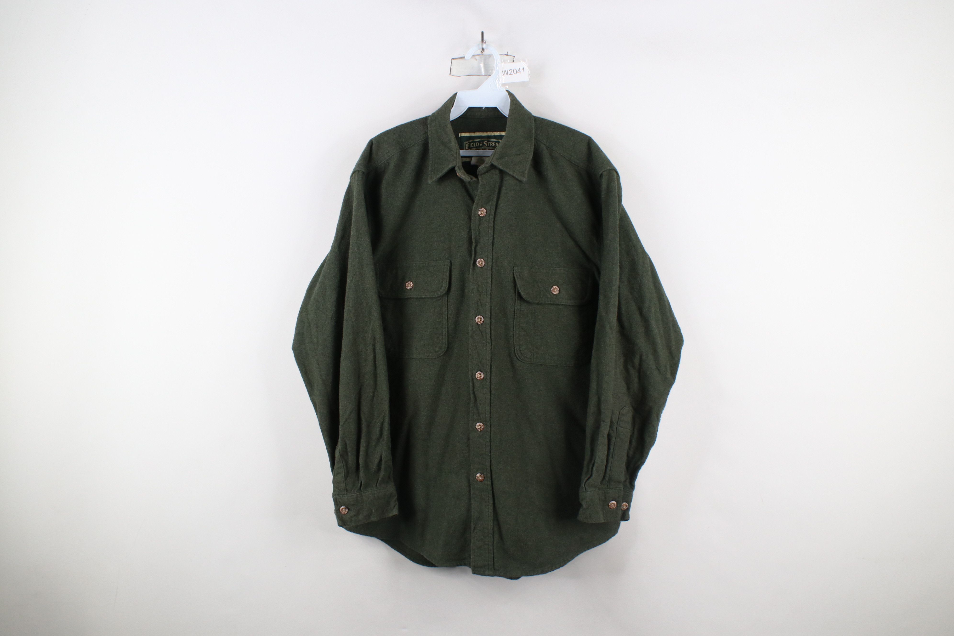 Vintage Vintage 90s Streetwear Heavyweight Cloth Button Shirt Size US M / EU 48-50 / 2 - 1 Thumbnail