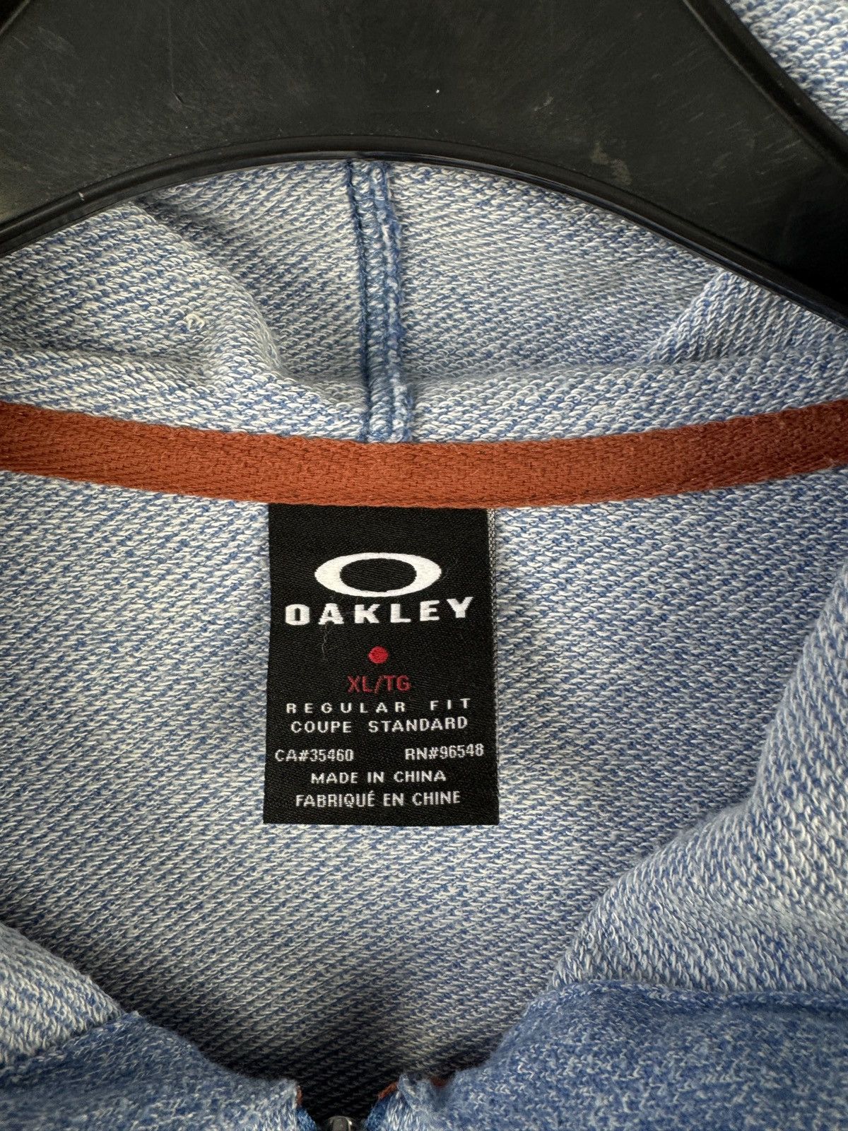 Oakley Oakley Full Zip Hoodie Light Blue Sweatshirt Men’s Size XL Size US XL / EU 56 / 4 - 7 Thumbnail