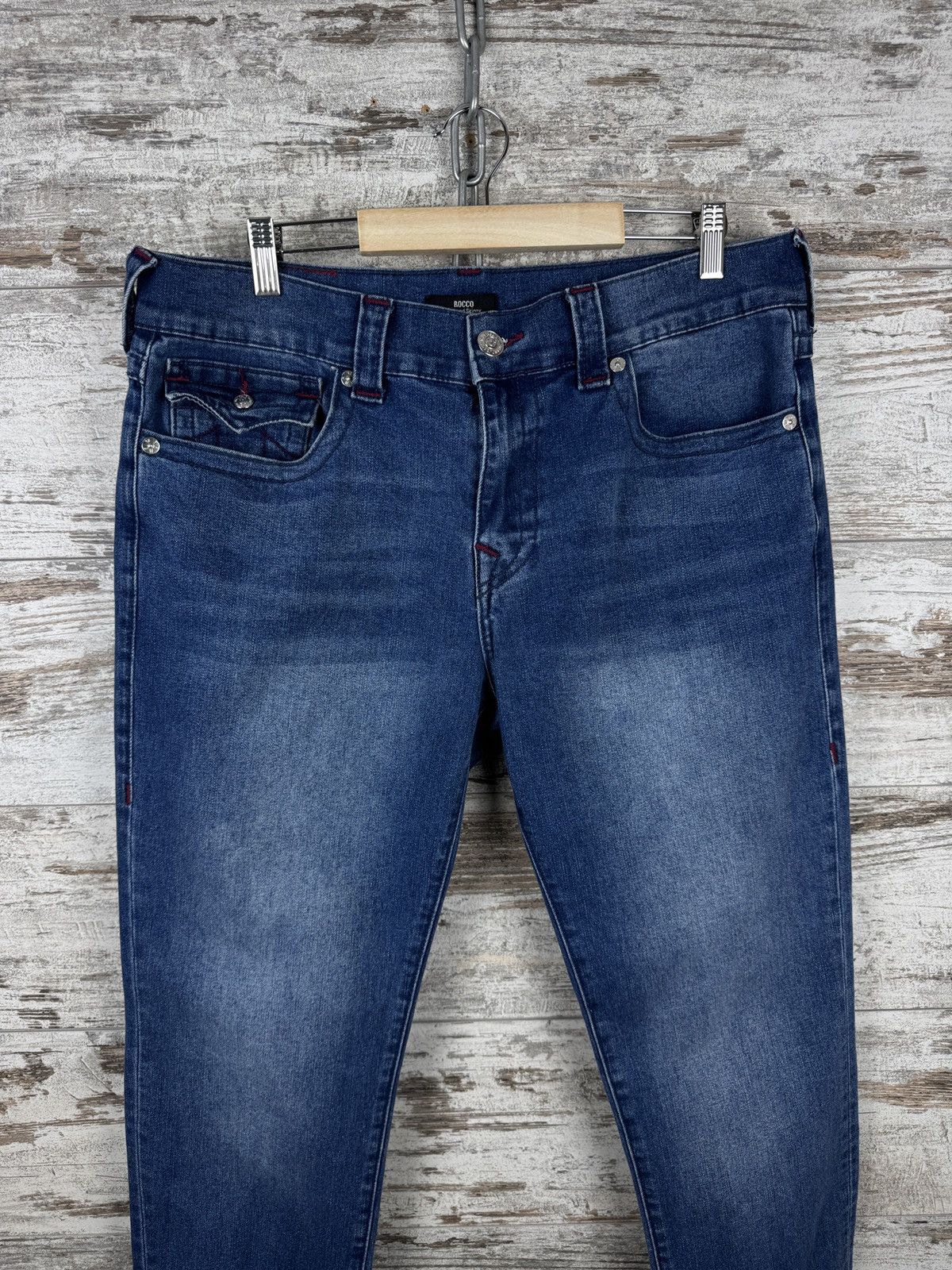 Japanese Brand × True Religion Vintage True Religion rocco relaxed skinny jeans pants denim Size US 34 / EU 50 - 3 Thumbnail
