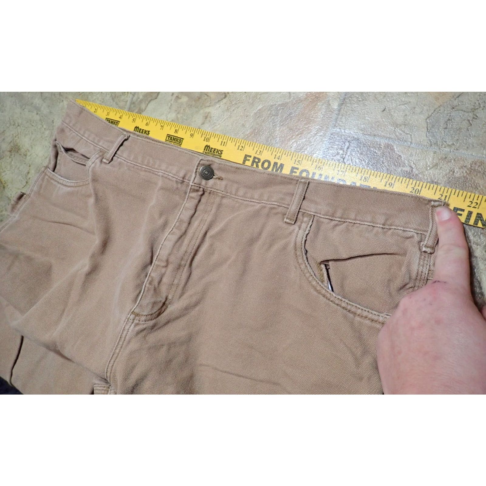 Carhartt VINTAGE WearGuard 211 Carpenter Jeans Work Pants Brown Canvas 42x27 Adult Mens 2000s Size US 42 / EU 58 - 4 Thumbnail