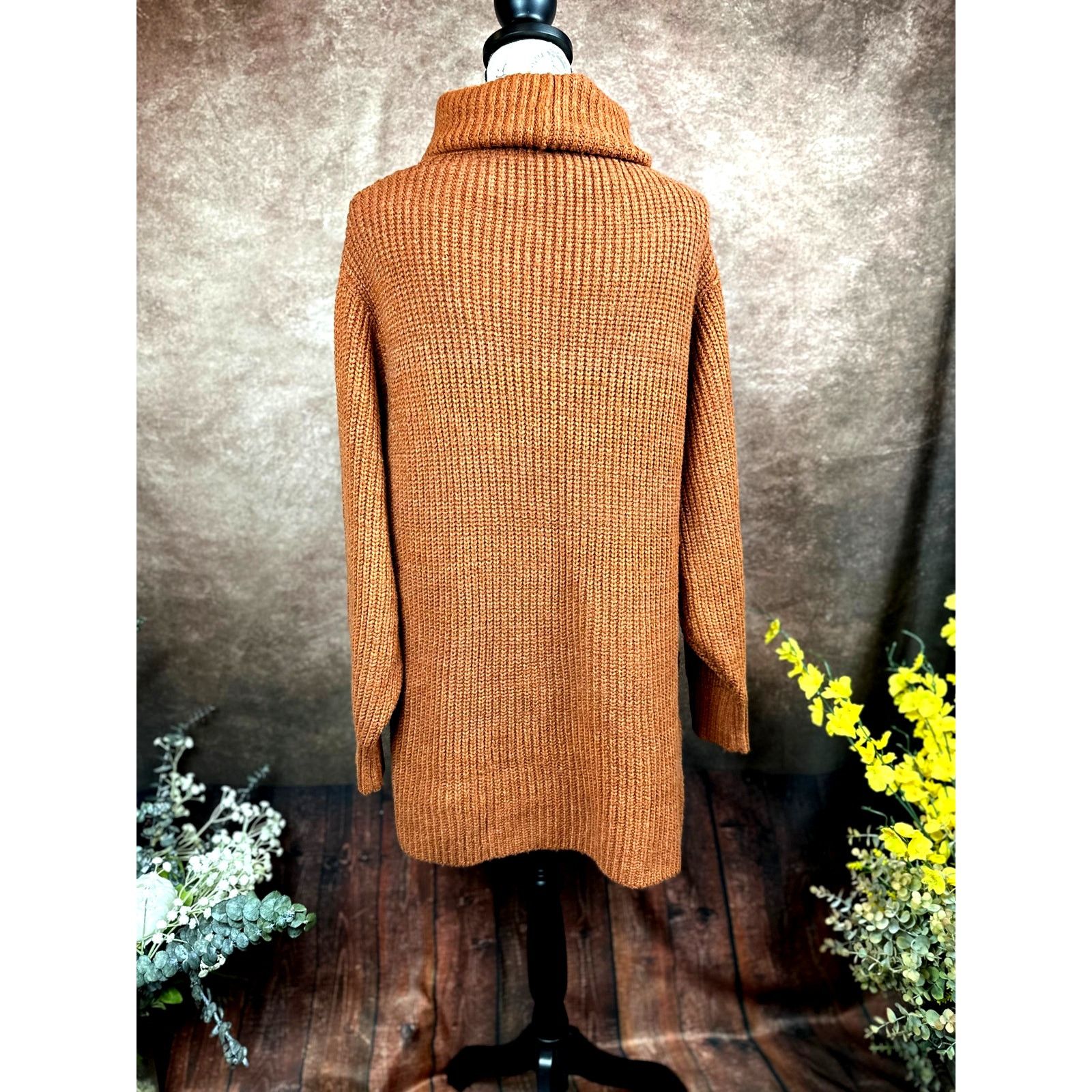 Free People Free People Eleven Chunky Knit Sweater - Rust - size M Size M / US 6-8 / IT 42-44 - 10 Thumbnail