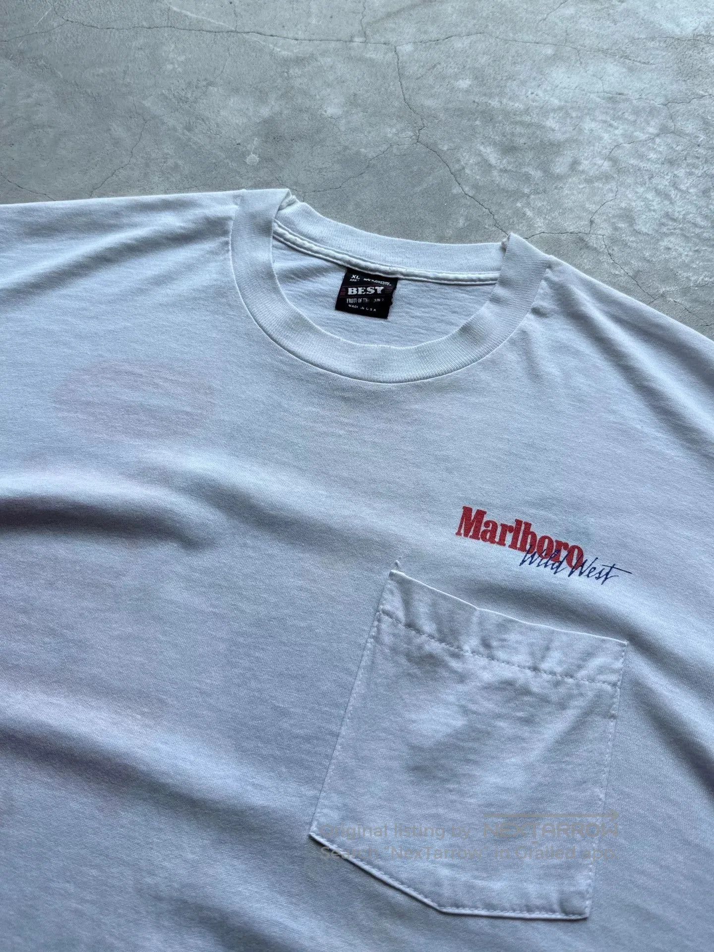 Vintage Vintage 90s Marlboro Cowboy Graphic Tee. Size US XL / EU 56 / 4 - 4 Thumbnail