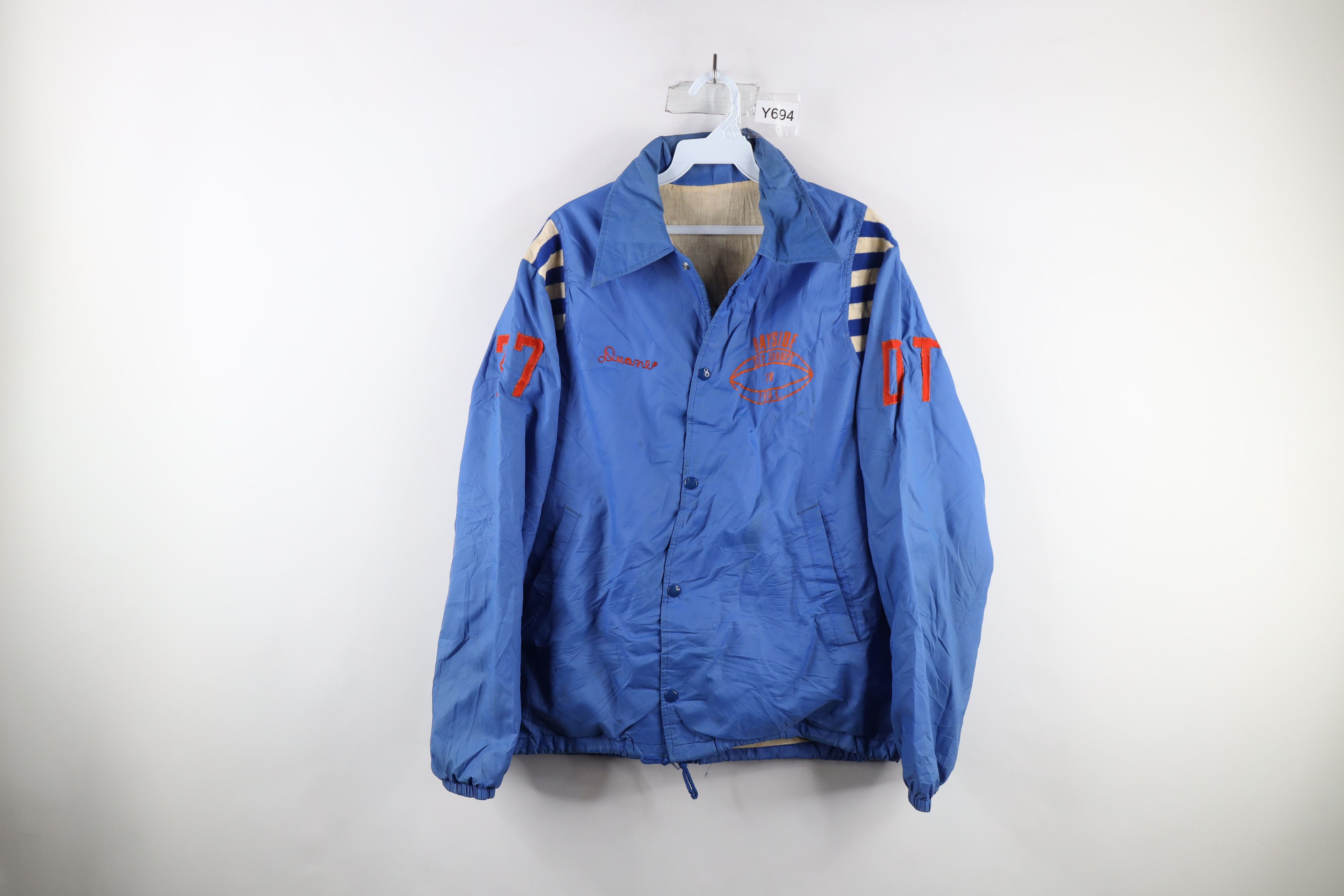 image of Vintage 70's Commodores Psal Football Champs Jacket Usa in Blue, Men's (Size XL)