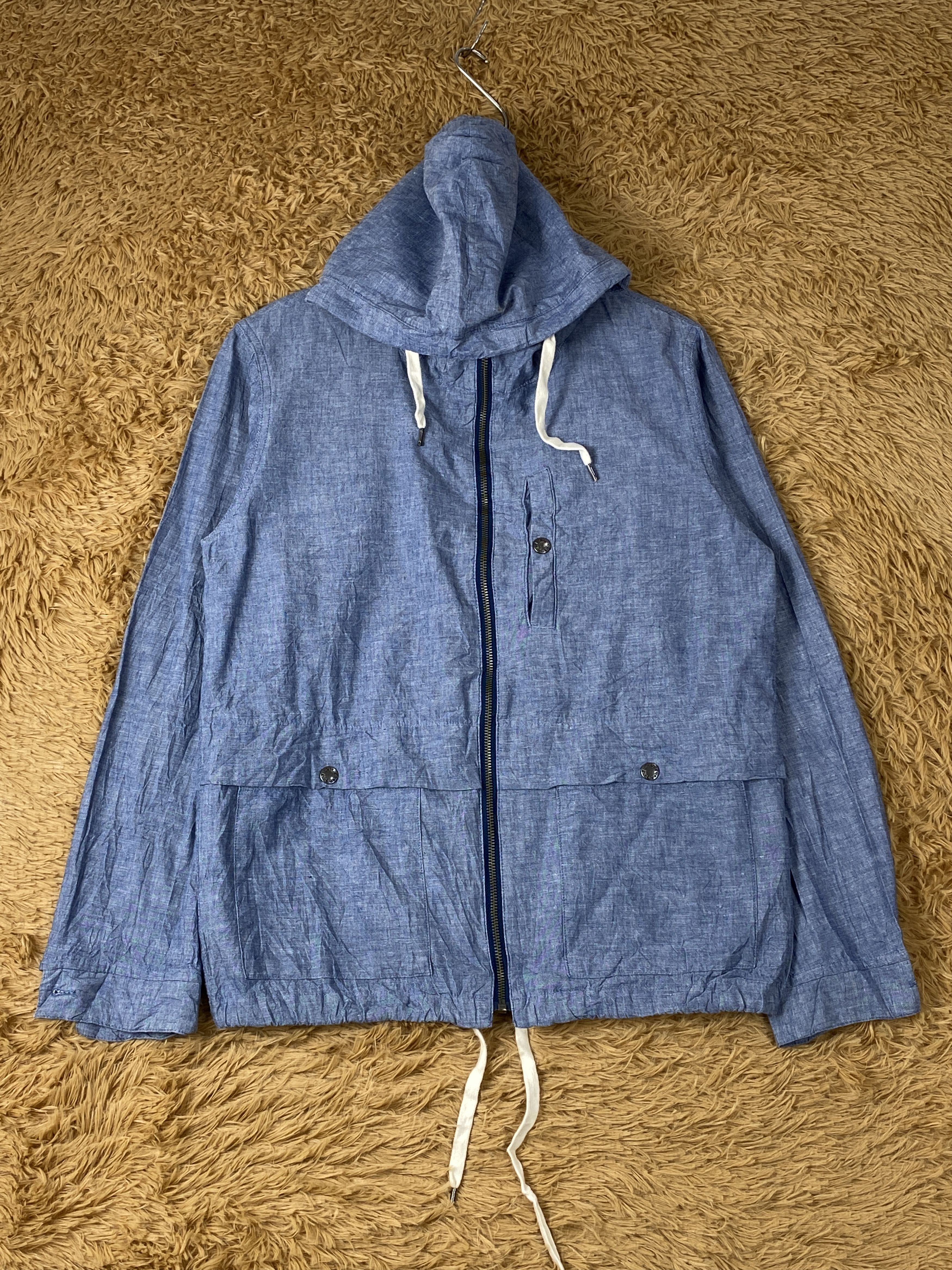 image of Vintage Coen Enjoy Easy Chic Hoodie Jacket in Blue Jean, Men's (Size Small)