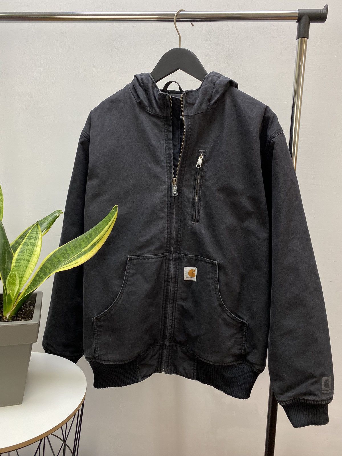 image of Carhartt Quick Duck Active Jacket M Faded Black, Men's (Size Medium)