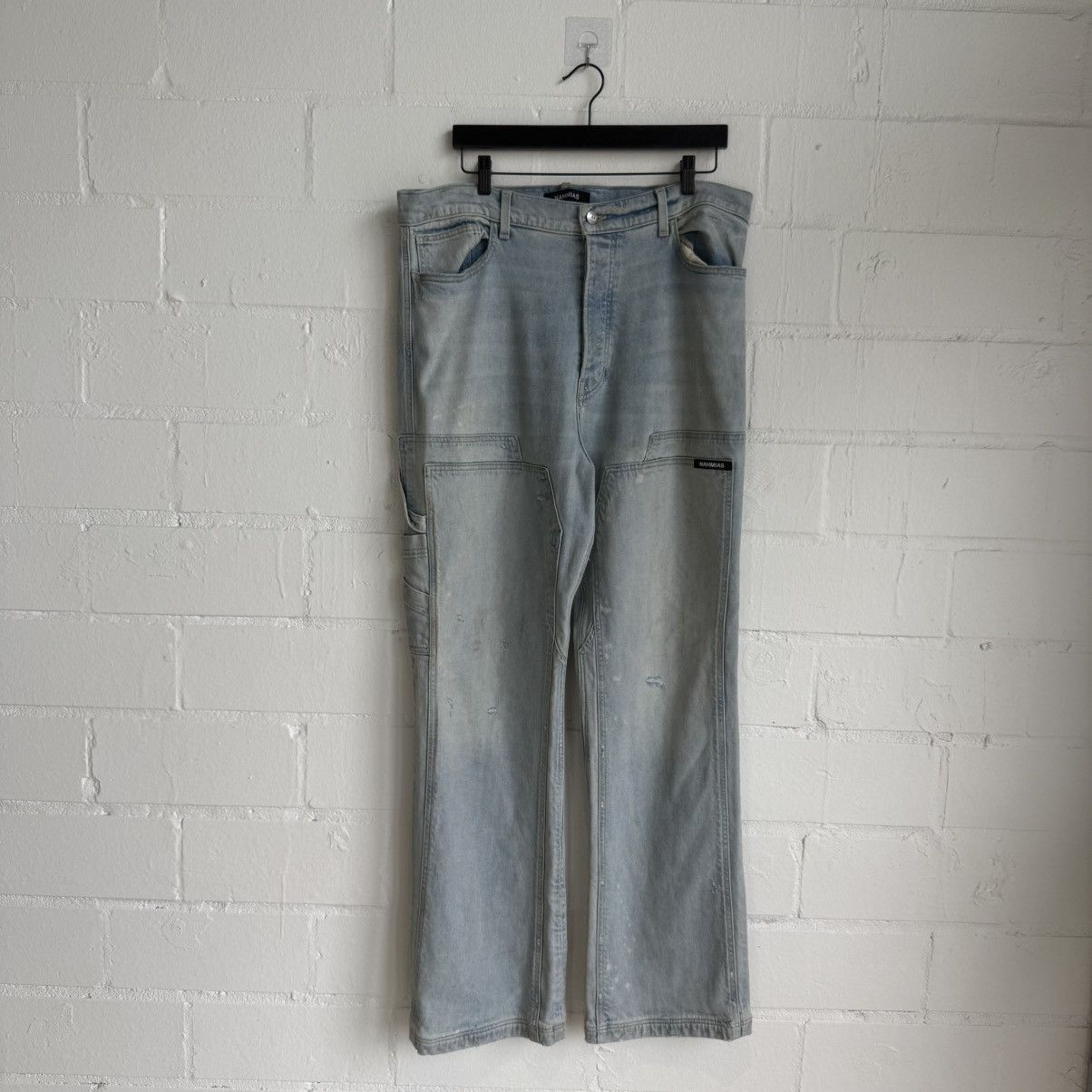 Nahmias Nahmias Blue Double Knee leg Denim Size US 36 / EU 52 - 1 Thumbnail
