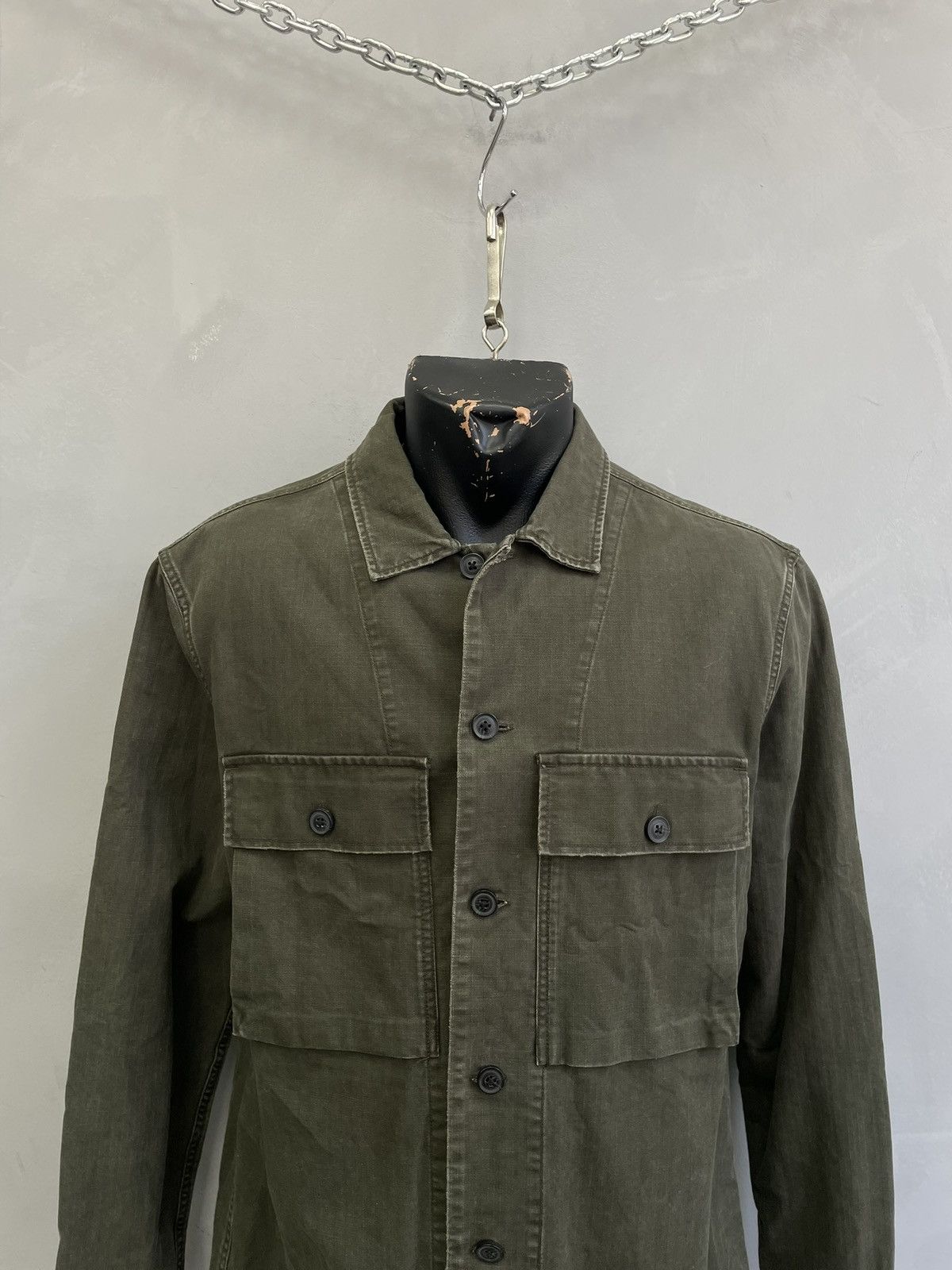 Allsaints All Saints green military field jacket utility street style Size US M / EU 48-50 / 2 - 2 Thumbnail