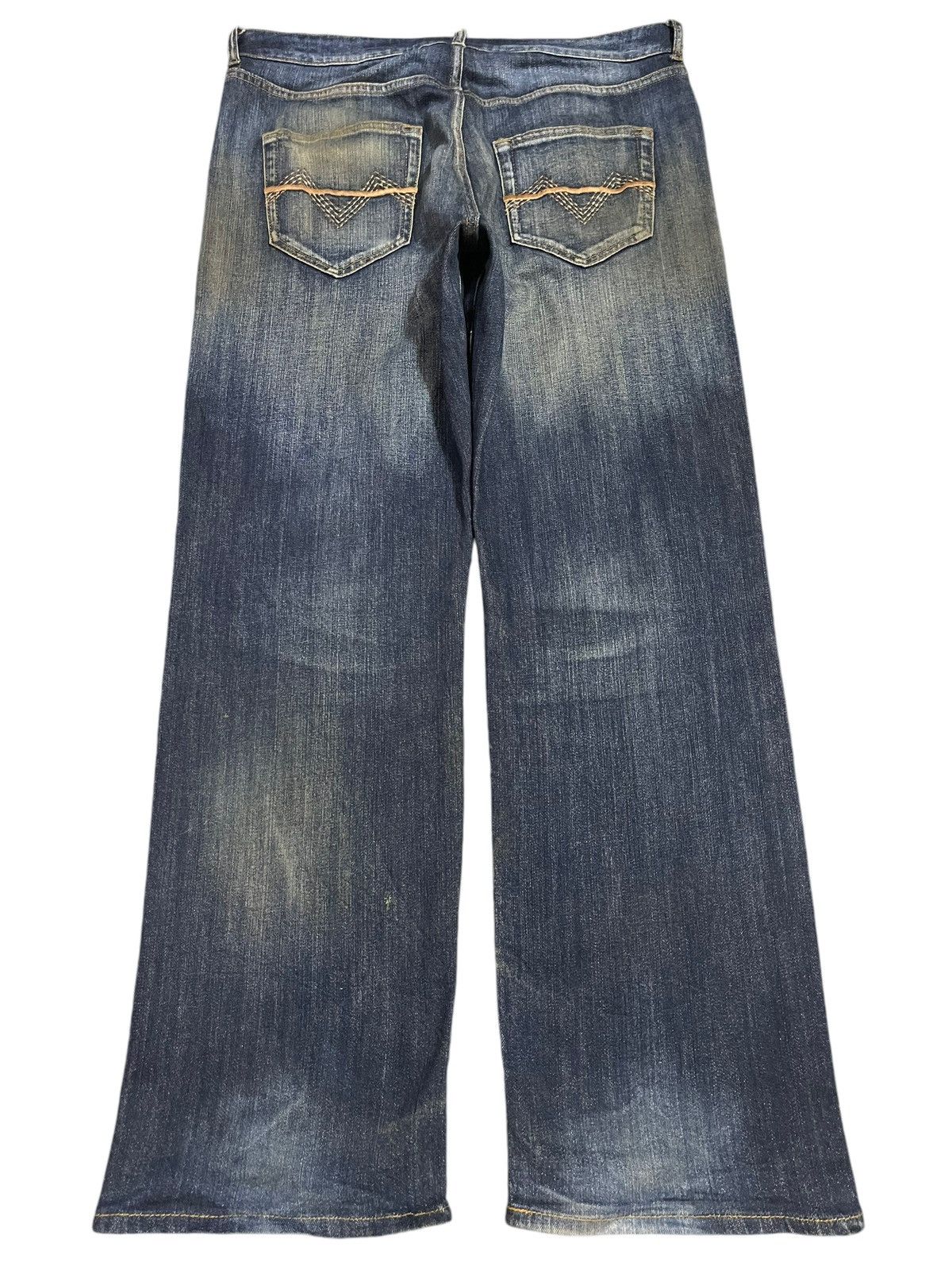 Japanese Brand Vintage Japanese Brand Blue Mud Wash Style Loose Jeans Size US 34 / EU 50 - 2 Thumbnail