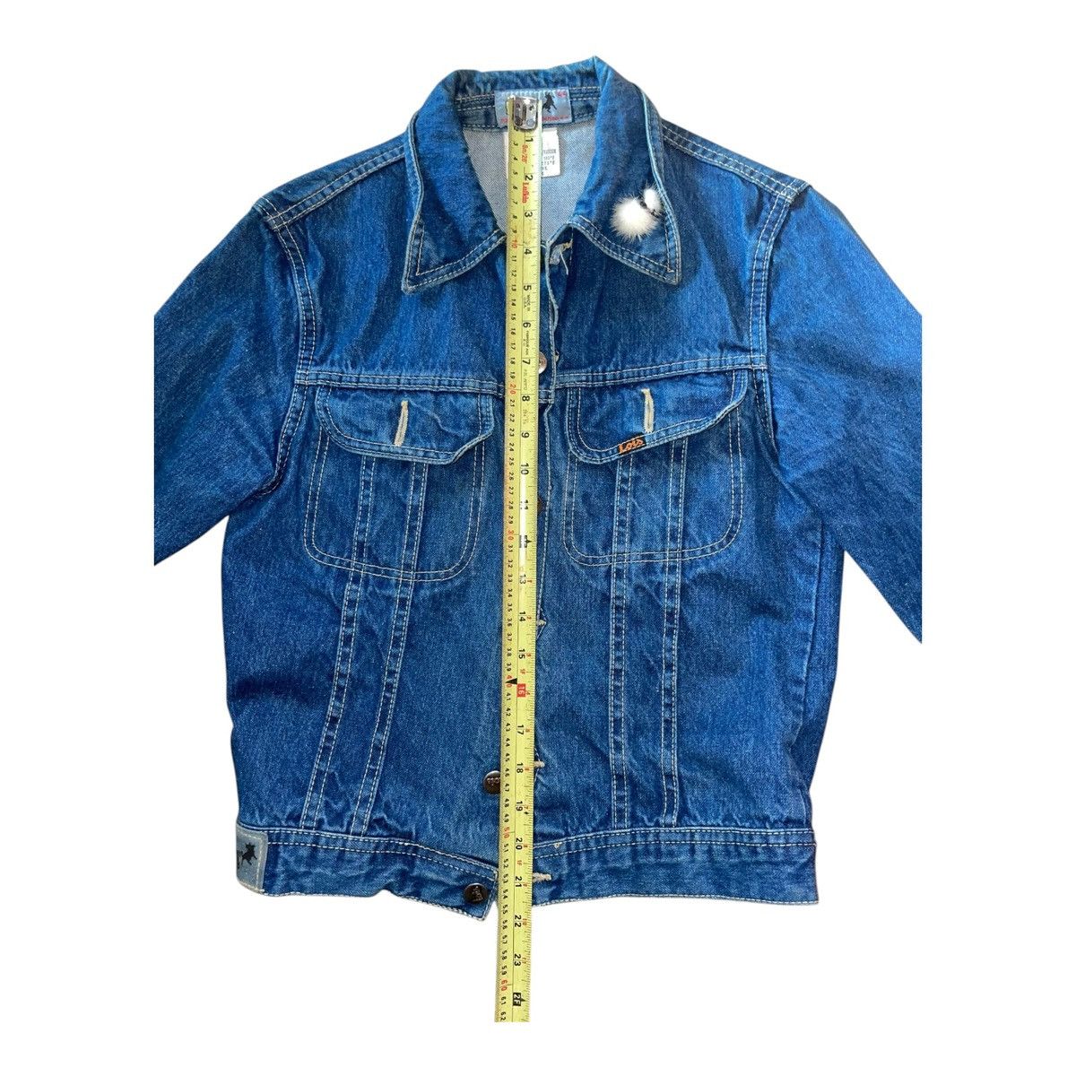 Other Vintage Unisex Lois Jean Blue Denim Jacket Made Spain XSmall Size XS / US 0-2 / IT 36-38 - 8 Thumbnail