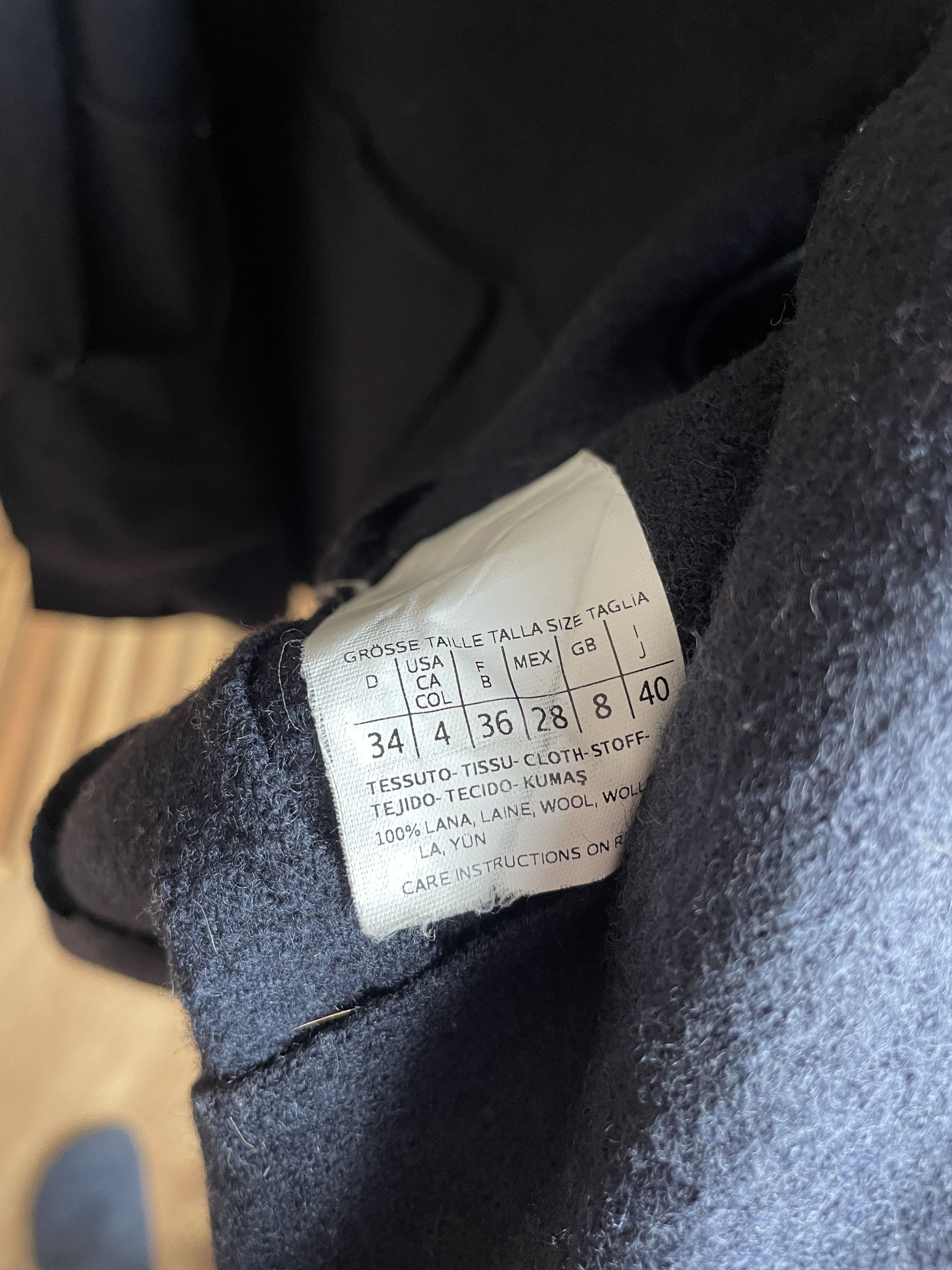 Marella Marella by Max Mara Womens Raw Edge Wool Coat Size S / US 4 / IT 40 - 12 Thumbnail