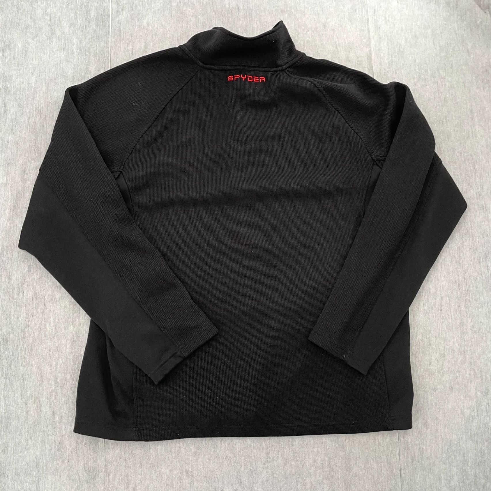 Spyder Spyder Jacket Mens XL Black 1/4 Zip Pullover Fleece Logo Outdoor Ski 90s Theme Mens XL Size US XL / EU 56 / 4 - 2 Thumbnail