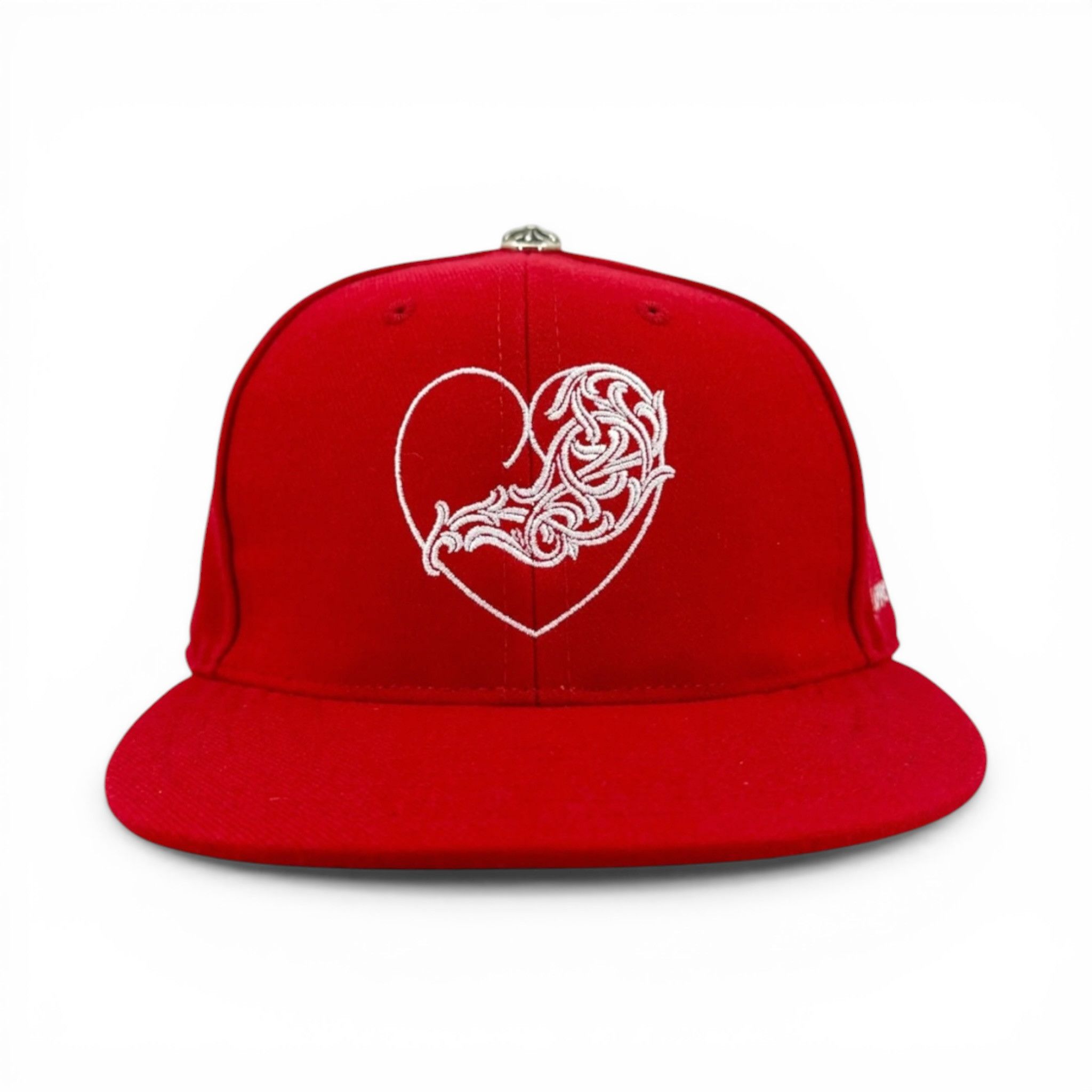 Chrome Hearts Love You Fitted Hat Red Size ONE SIZE - 1 Thumbnail