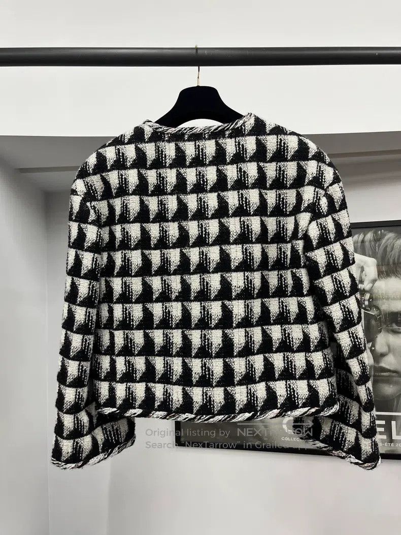 Chanel Chanel Black and white sequin silhouette jacket Size S / US 4 / IT 40 - 3 Thumbnail