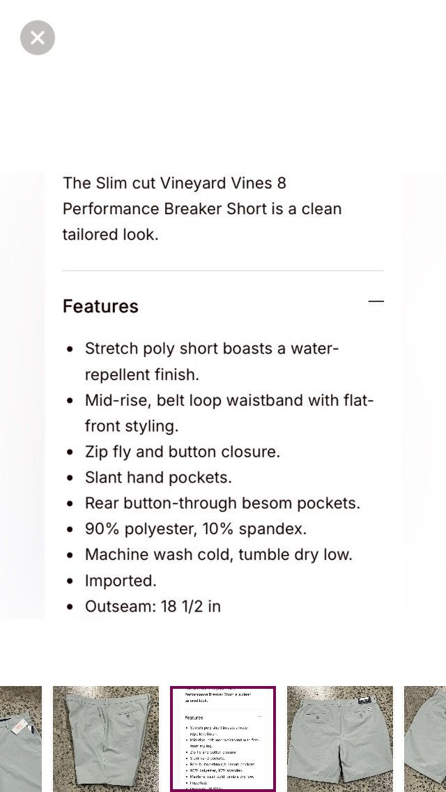 Vineyard Vines Vineyard Vines 8” Performance Breaker Shorts Size 35” Size US 35 - 5 Thumbnail