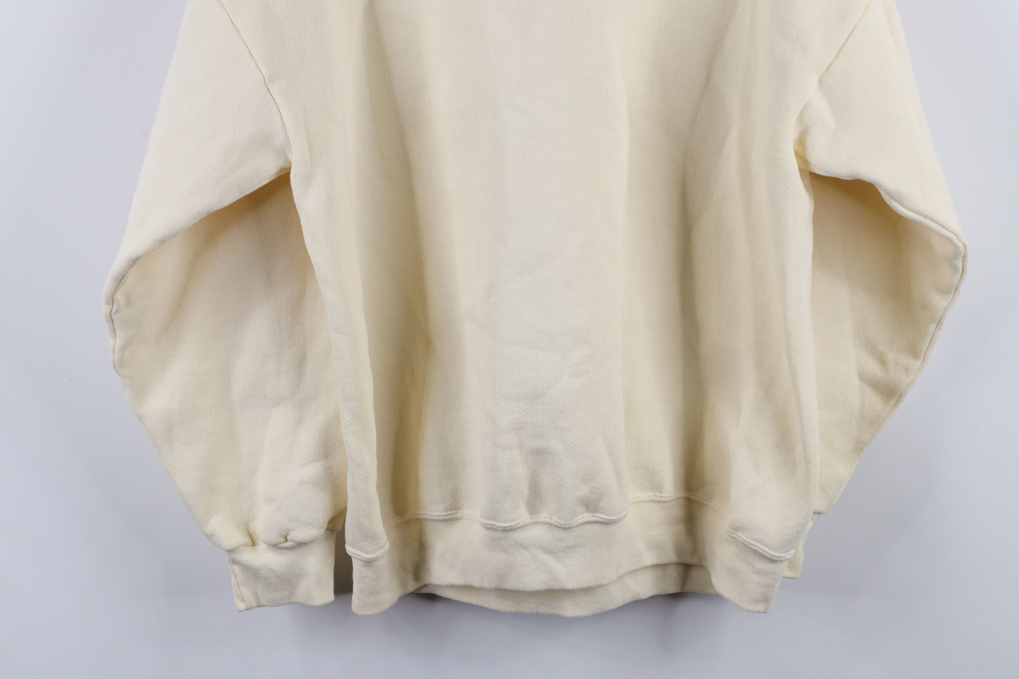 Vintage Vintage 90s Streetwear Hummingbird Sweatshirt Cream USA Size L / US 10 / IT 46 - 11 Thumbnail