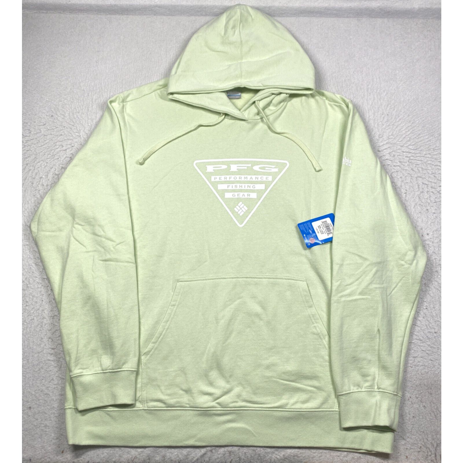 Triangl Columbia PFG Hoodie Mens XXL Triangle Light Lime Fleece JM6024 313 Pullover Grailed