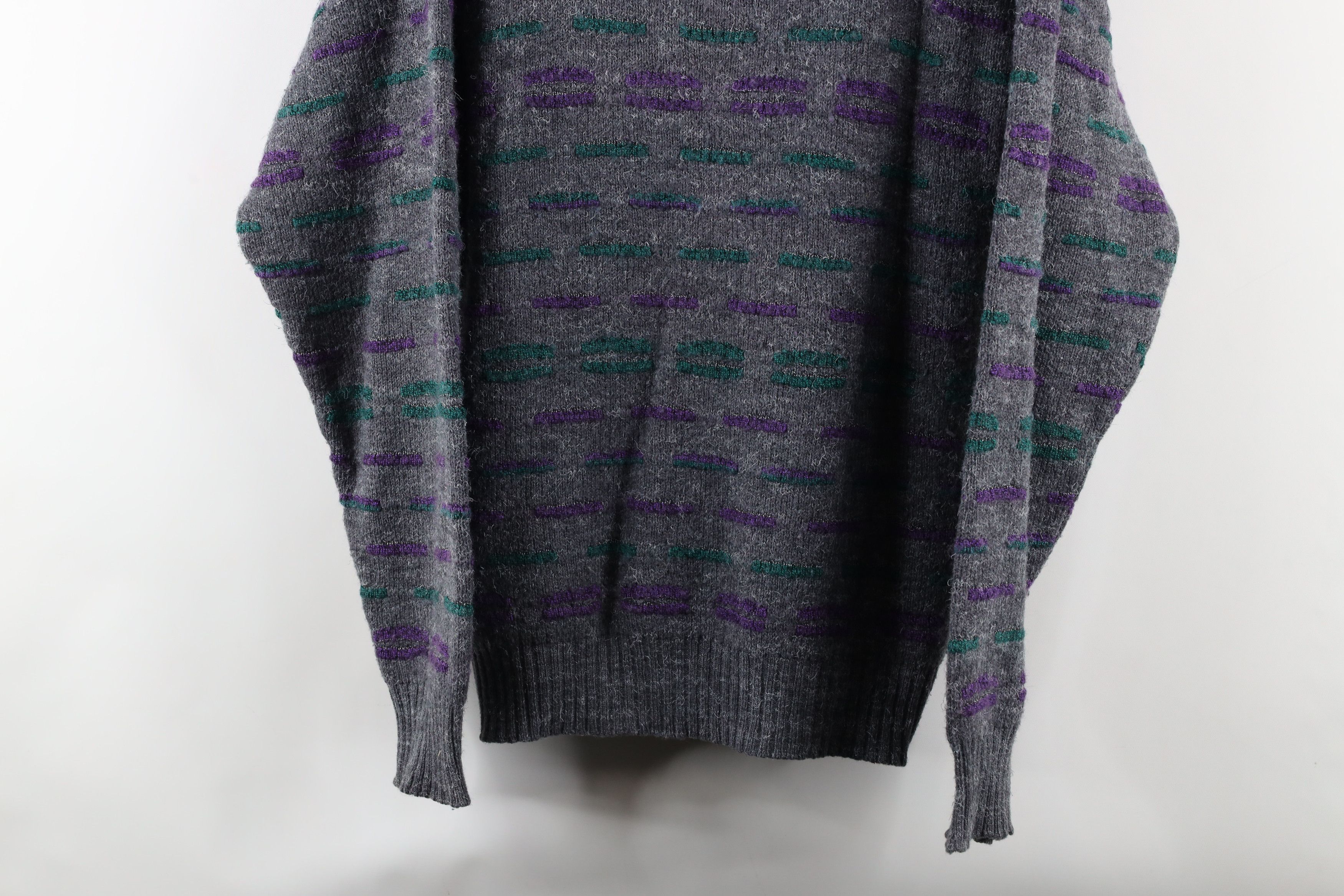 Vintage Vintage 90s Coogi Style Bassmaster Striped Knit Dad Sweater Size US M / EU 48-50 / 2 - 3 Thumbnail