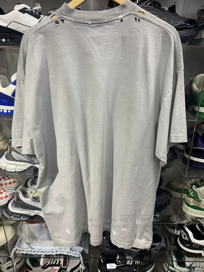 Balenciaga Balenciaga Short-sleeved T-shirt with lightning letter pat Size US M / EU 48-50 / 2 - 2 Thumbnail