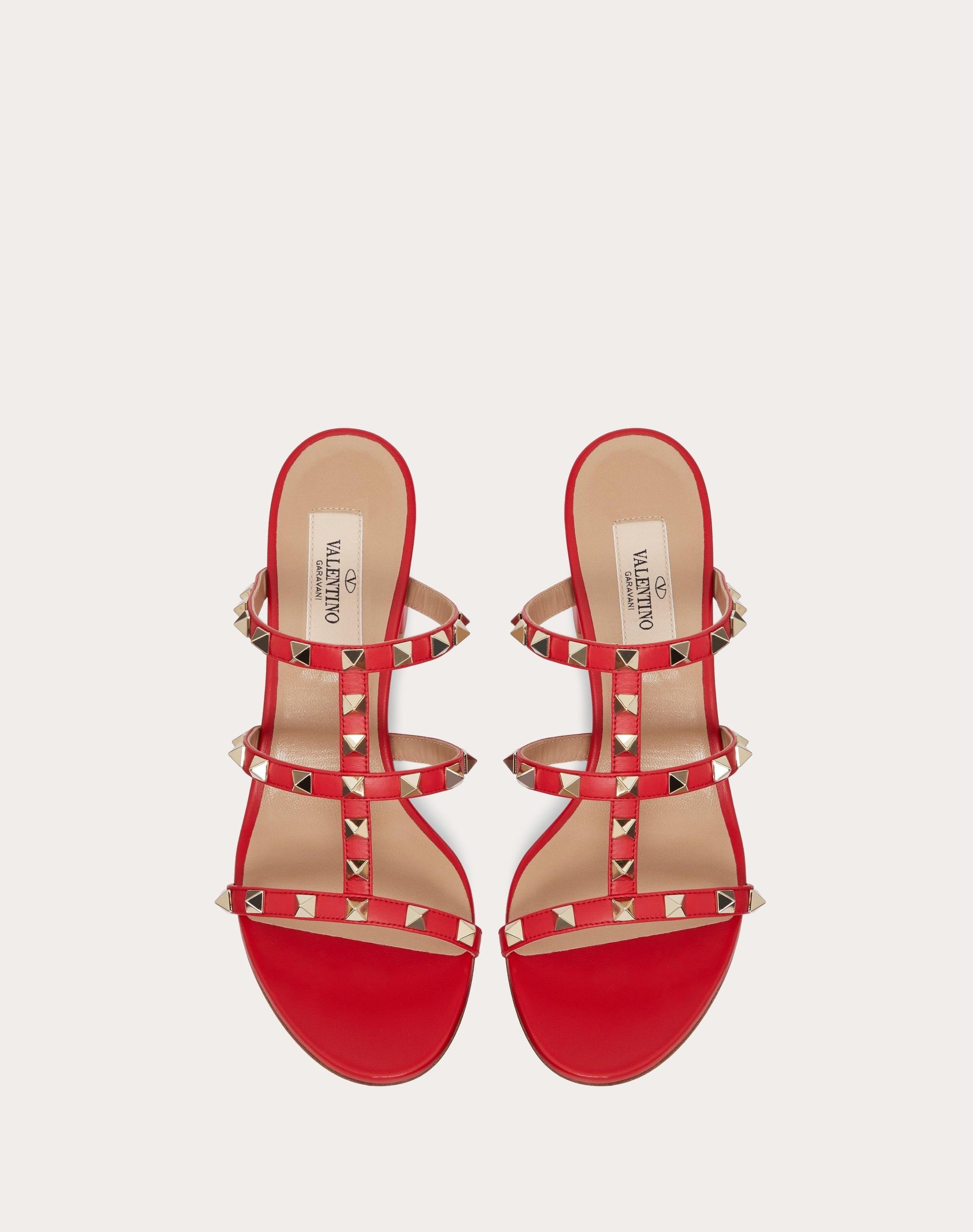 Valentino os11x0326 Rockstud Sandals in Red Size US 8 / IT 38 - 4 Thumbnail