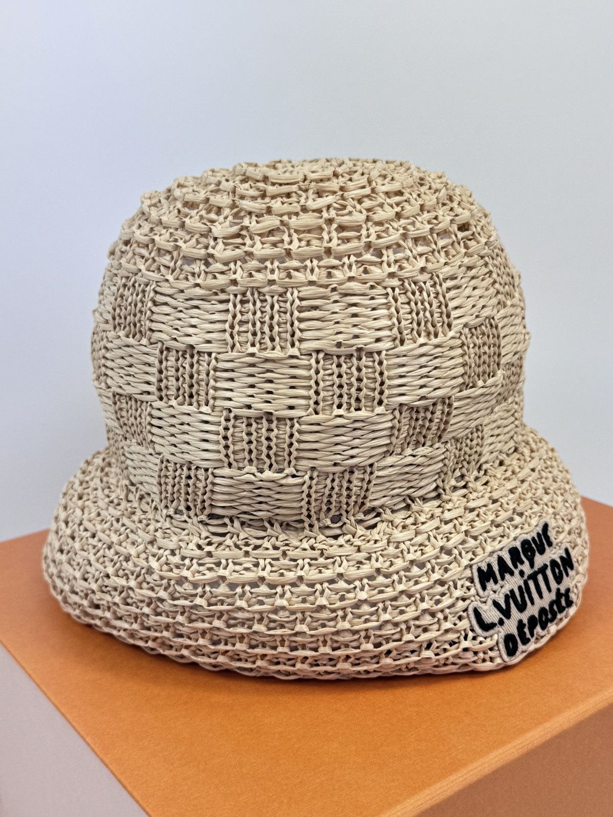Louis Vuitton DAMIER RAFFIA HAT M7570M Size ONE SIZE - 2 Thumbnail