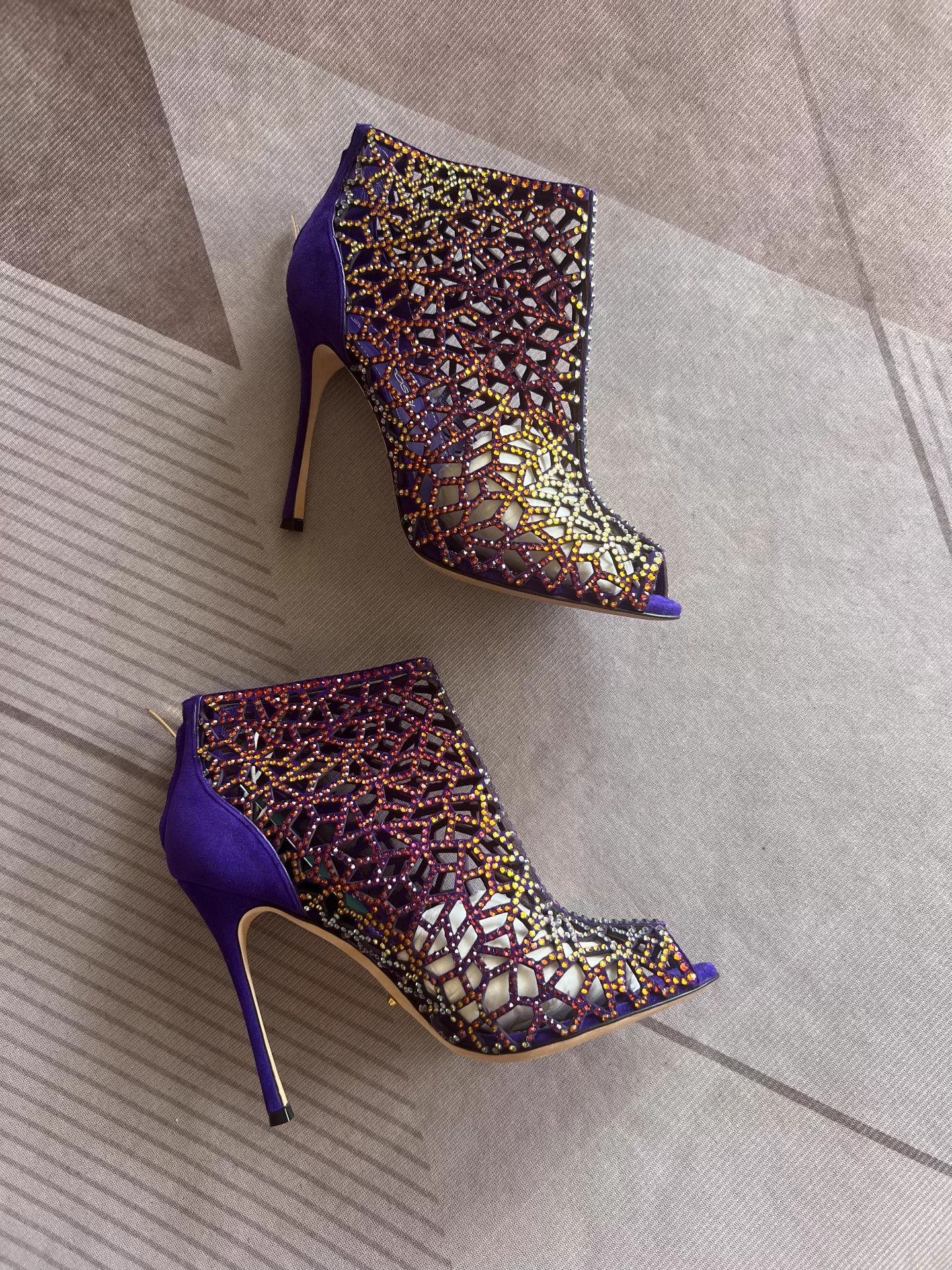 Sergio Rossi Sergio Rossi Pave Crystal Heels 35.5 With Box Size US 4.5 / IT 34.5 - 1 Thumbnail
