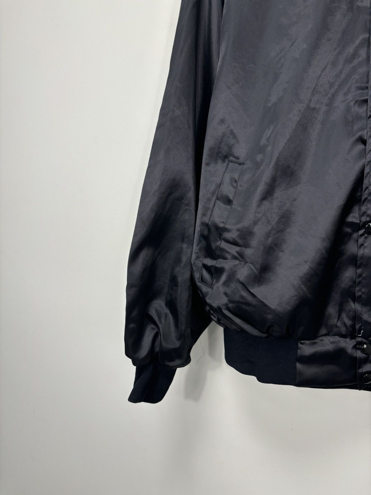 Vintage Vintage 90s West Ark Budron West Chicago Satin Bomber Jacket Size US XL / EU 56 / 4 - 6 Thumbnail
