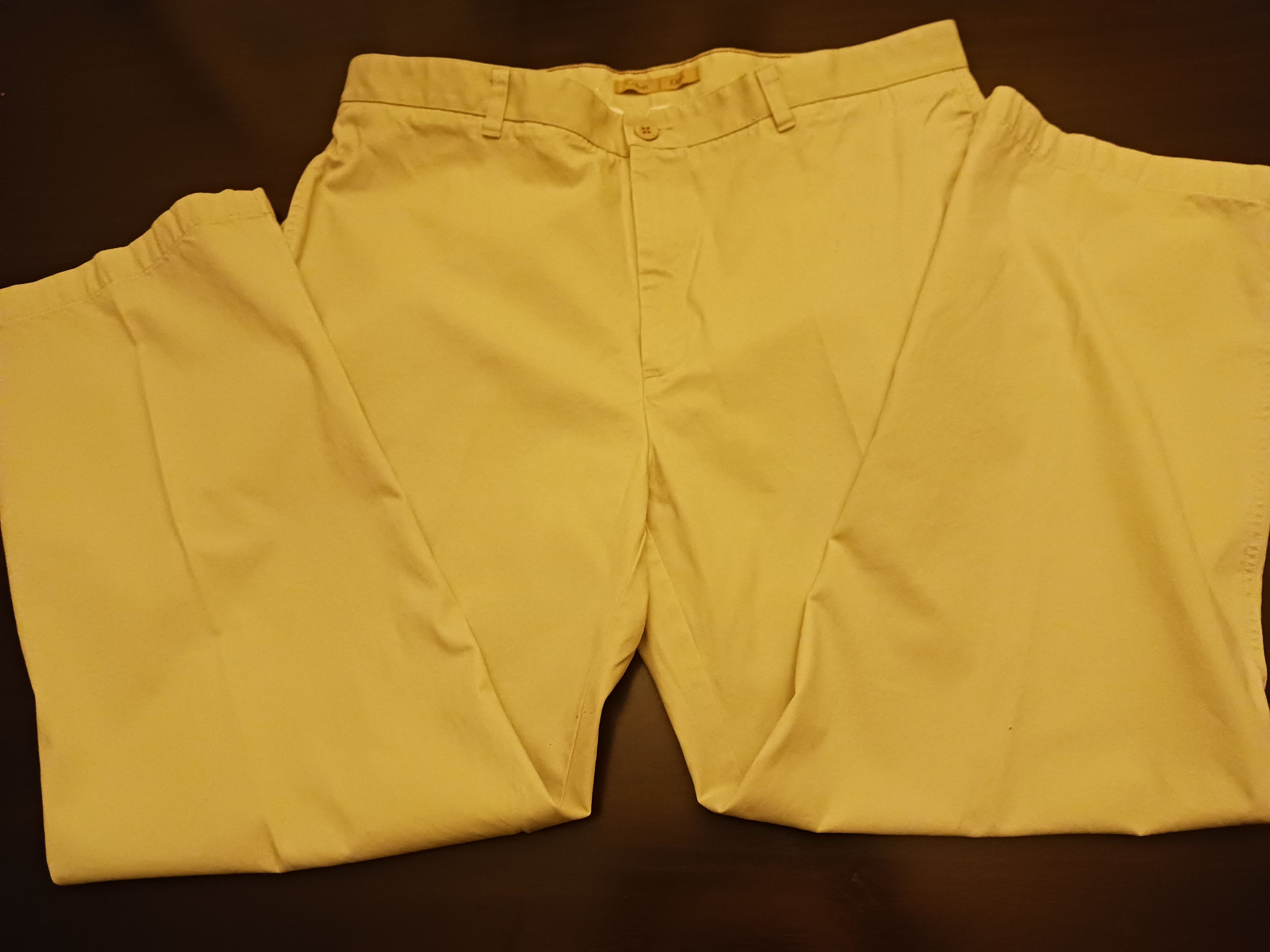 Calvin Klein Vintage 80's 100% Cotton Tan Chino Pants Size US 38 / EU 54 - 1 Thumbnail