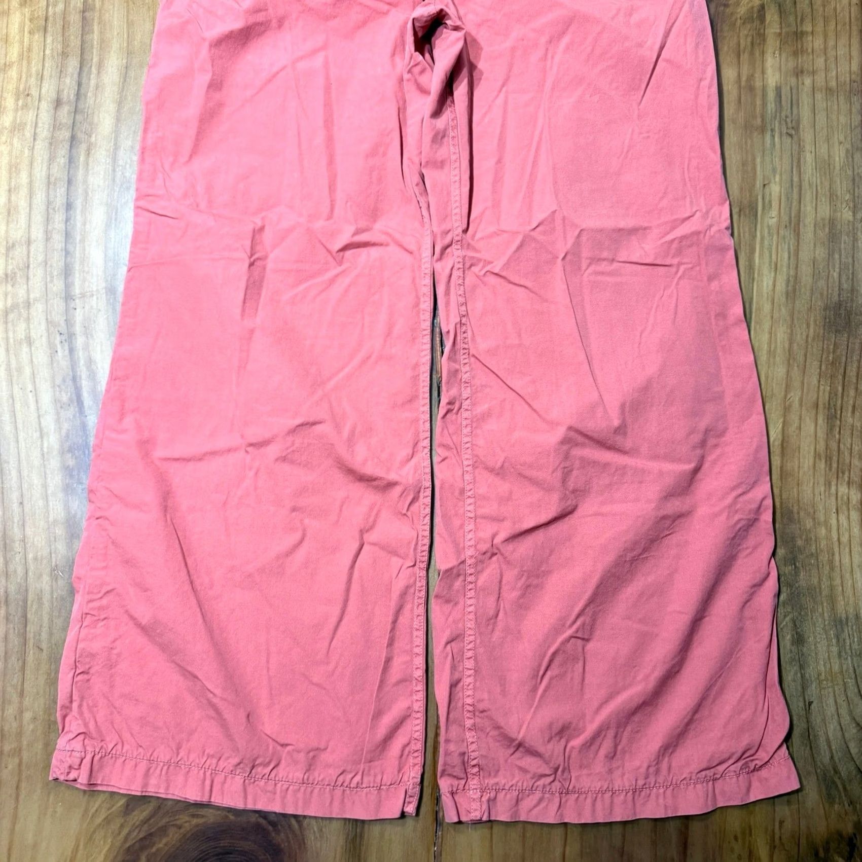 Anthropologie VINTAGE Hei Women's Pants 14W Wide-Leg Cotton Baggy Coral Y2K Knit 30 In Inseam Mens? Size 36" / US 14 / IT 50 - 2 Thumbnail