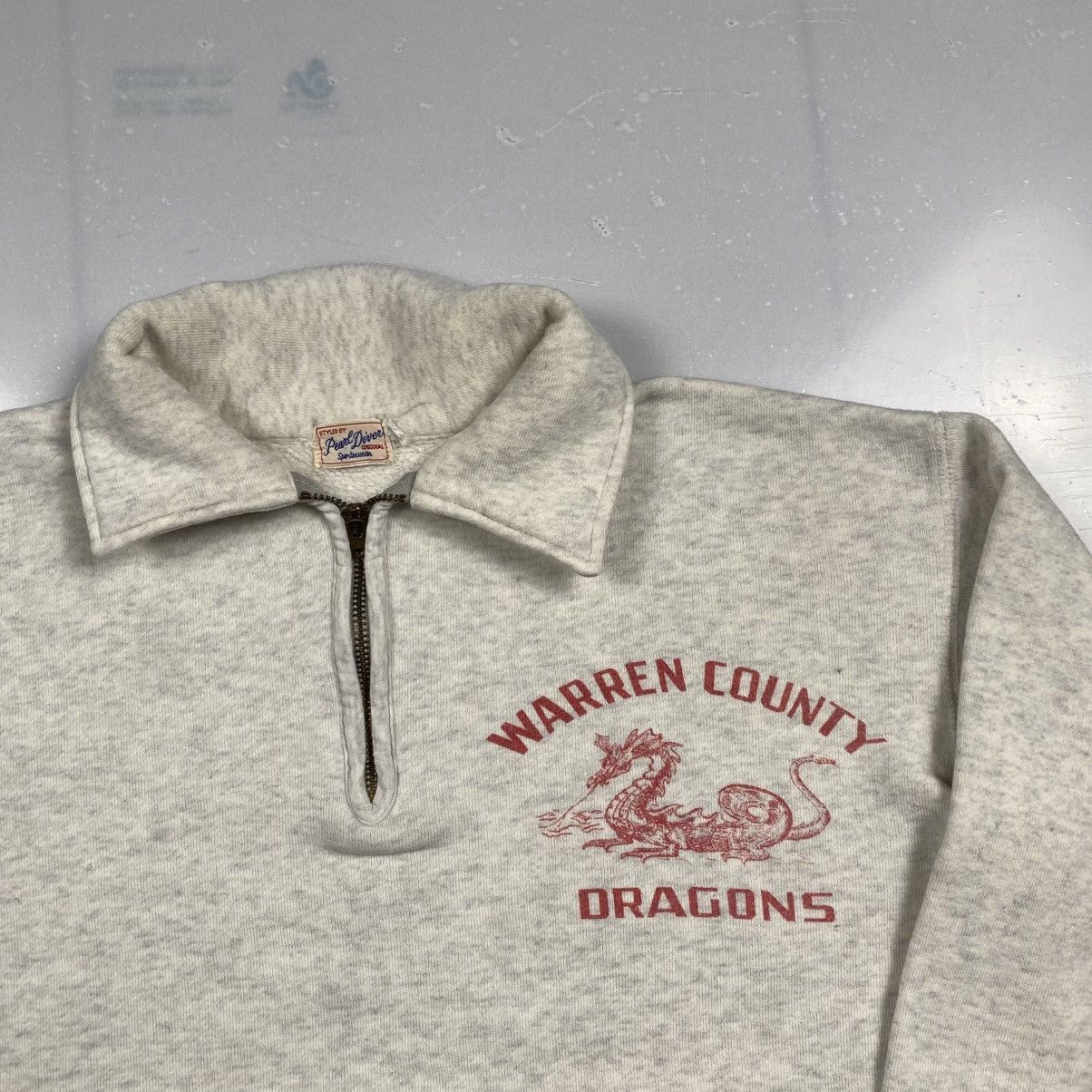 Union LA × Vintage Grail 50s 60s Warren County Dragons Pearl Diver Quarter Zip Size S / US 4 / IT 40 - 2 Thumbnail