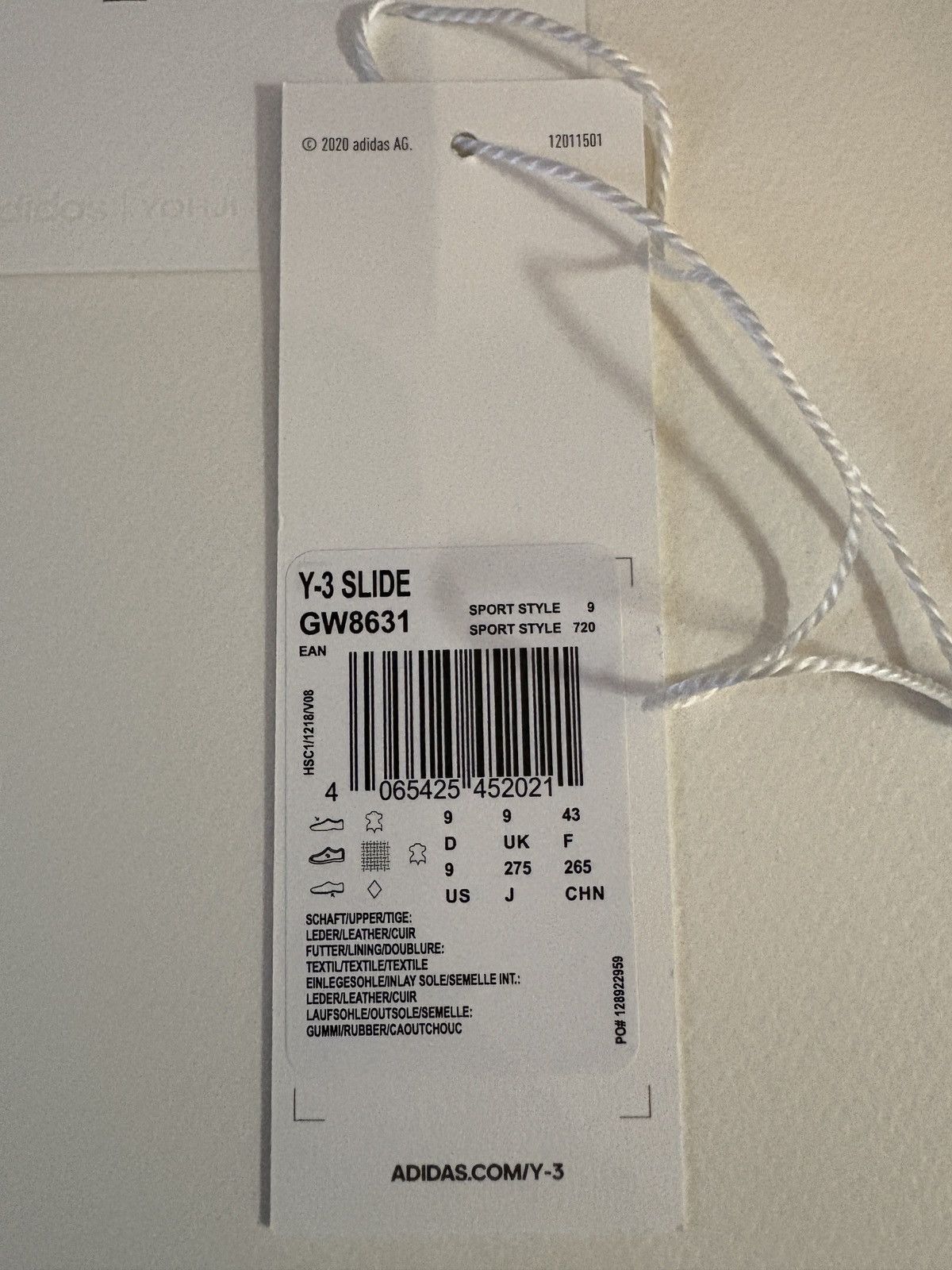 Y-3 Y-3 New Slide Size US 9 / EU 42 - 12 Thumbnail