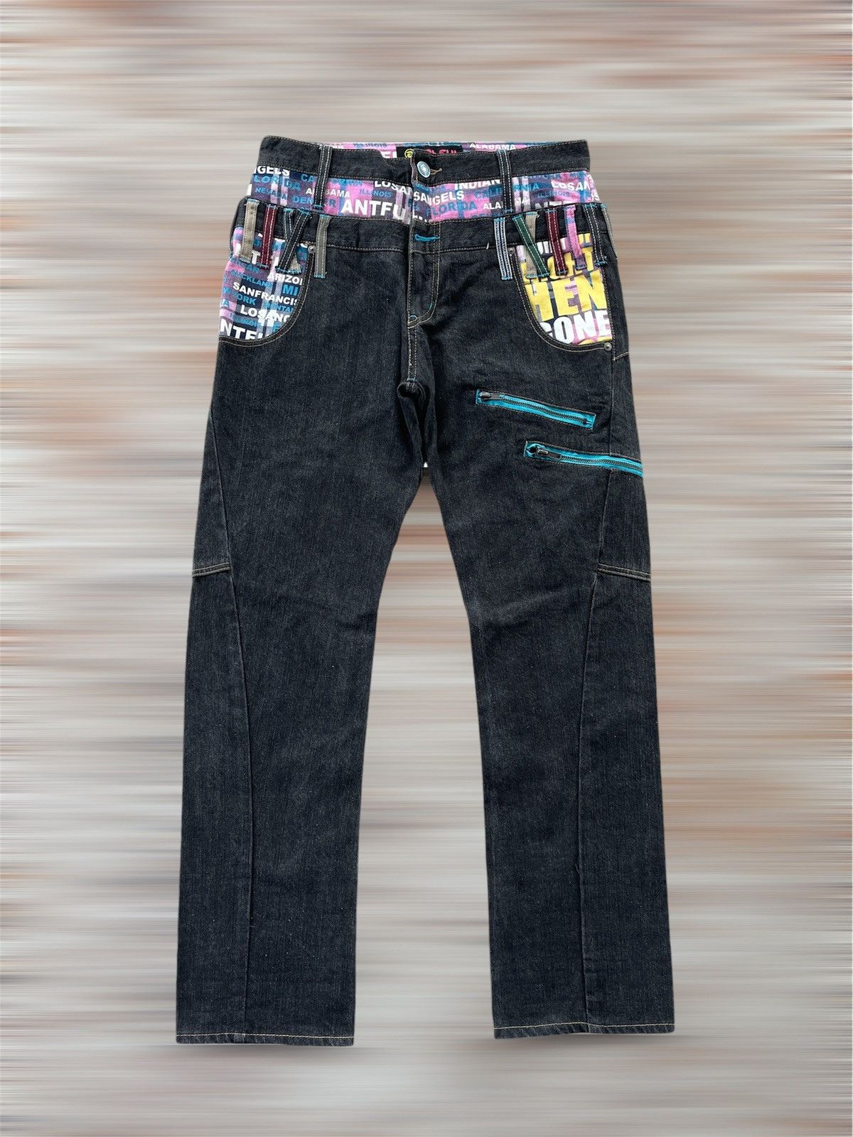Japanese Brand ANTFUI DOUBLE WAIST LOOKLIKE HYSTERIC Size US 31 - 1 Thumbnail