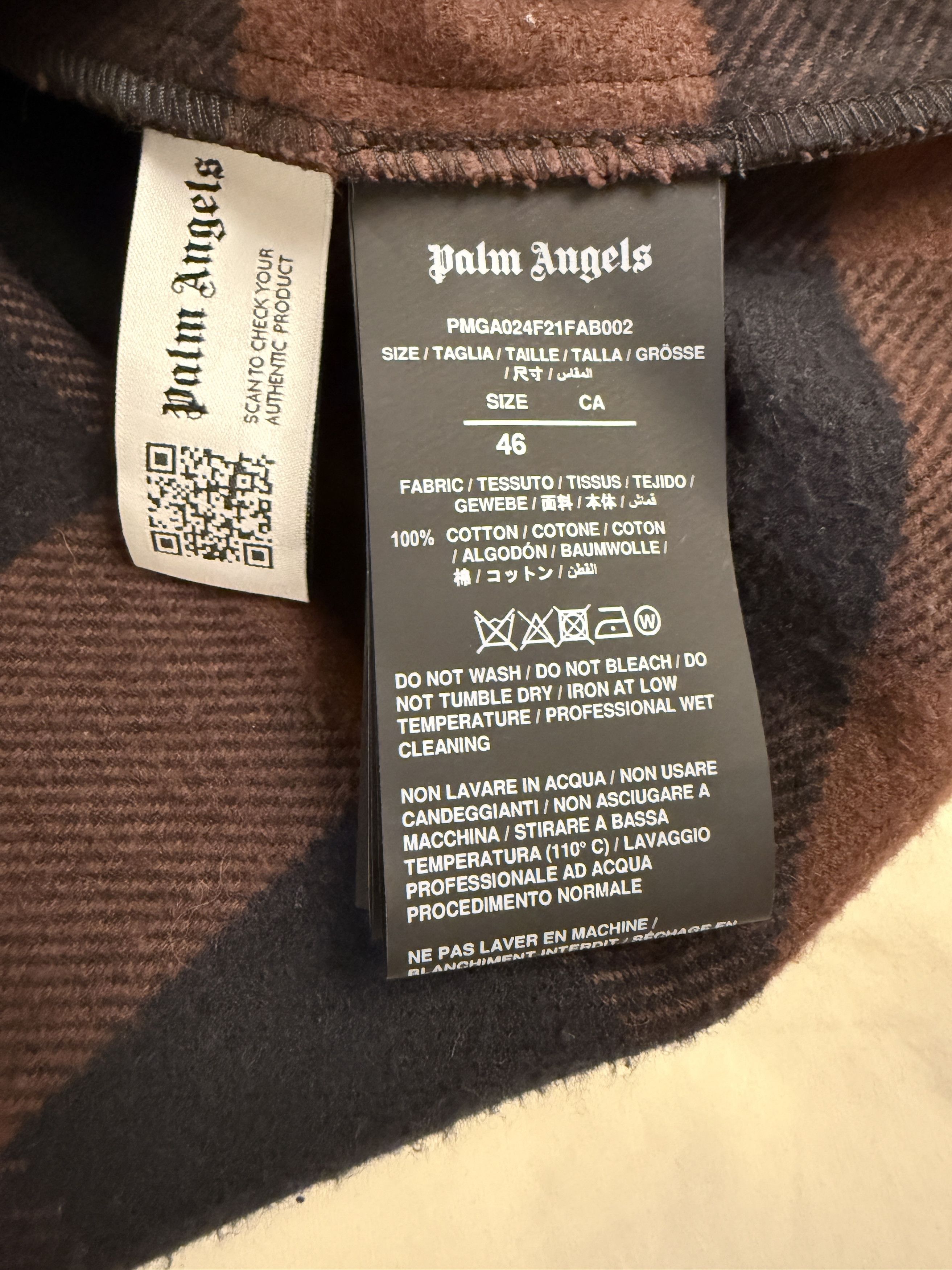Palm Angels Palm Angels Logo Flannel Size US S / EU 44-46 / 1 - 8 Thumbnail