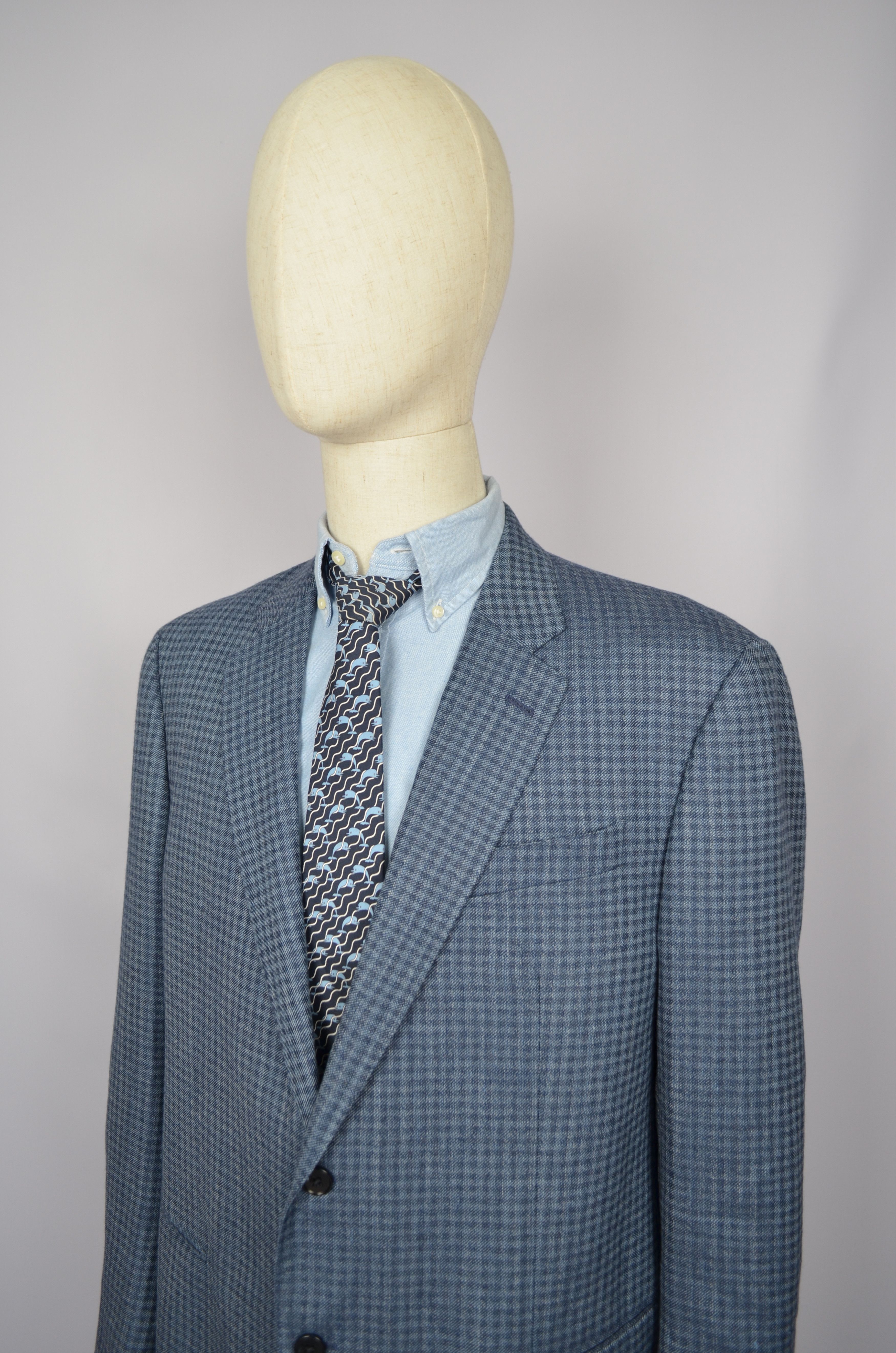 Designer × Emporio Armani Armani Collezioni G Line Linen Wool Jacket Blazer US48 Slim Size 48S - 4 Thumbnail