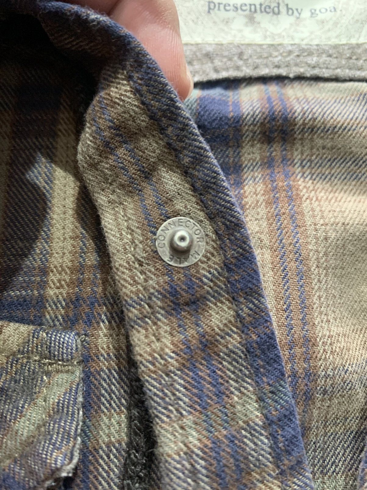 GOA GOA LGB Japanese Brand Plaid Hooded Western Flannel Size US M / EU 48-50 / 2 - 4 Thumbnail