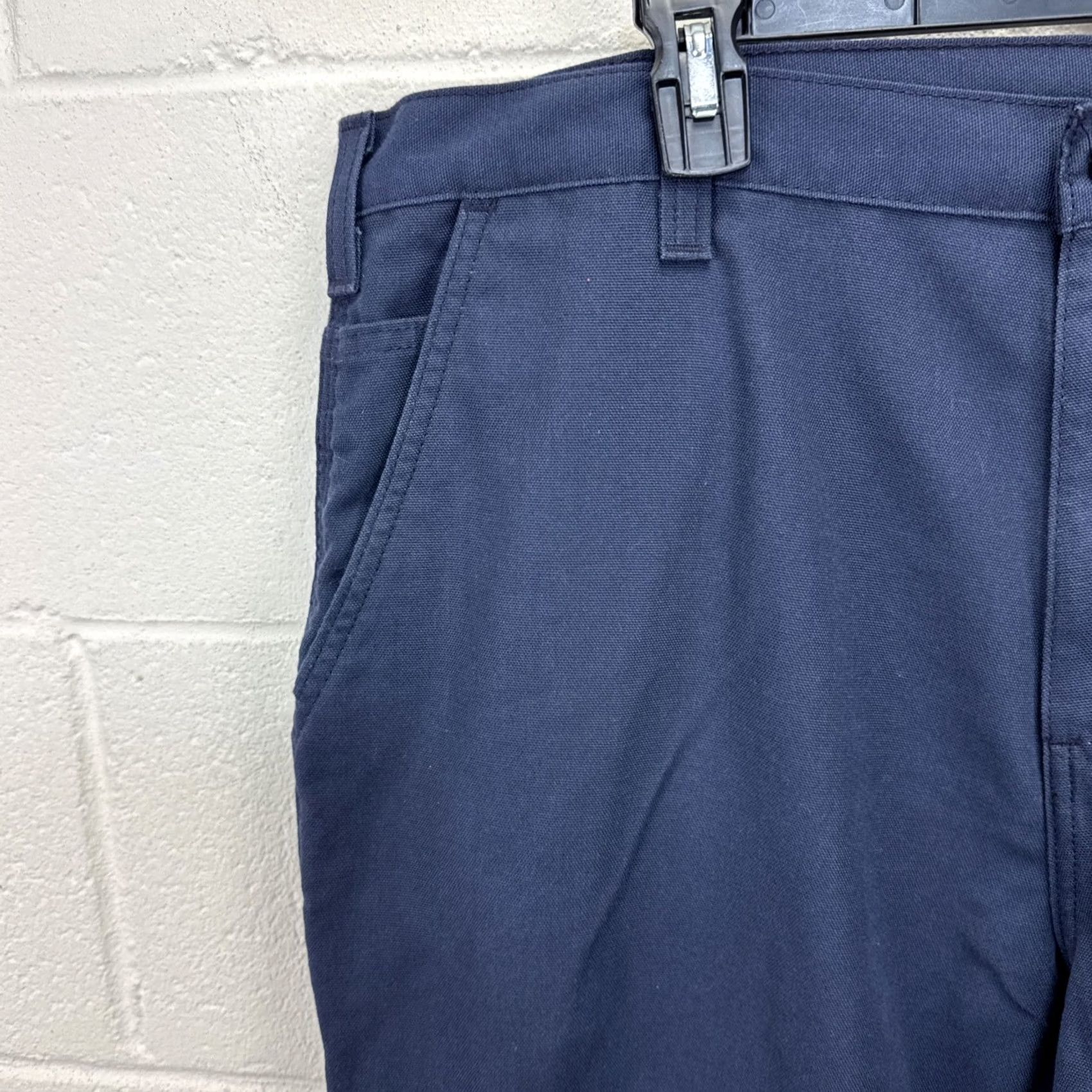 Carhartt Carhartt Canvas Utility Pants Men’s 38x28 Blue Dungaree Fit Chino 383-20 Size US 38 / EU 54 - 2 Thumbnail