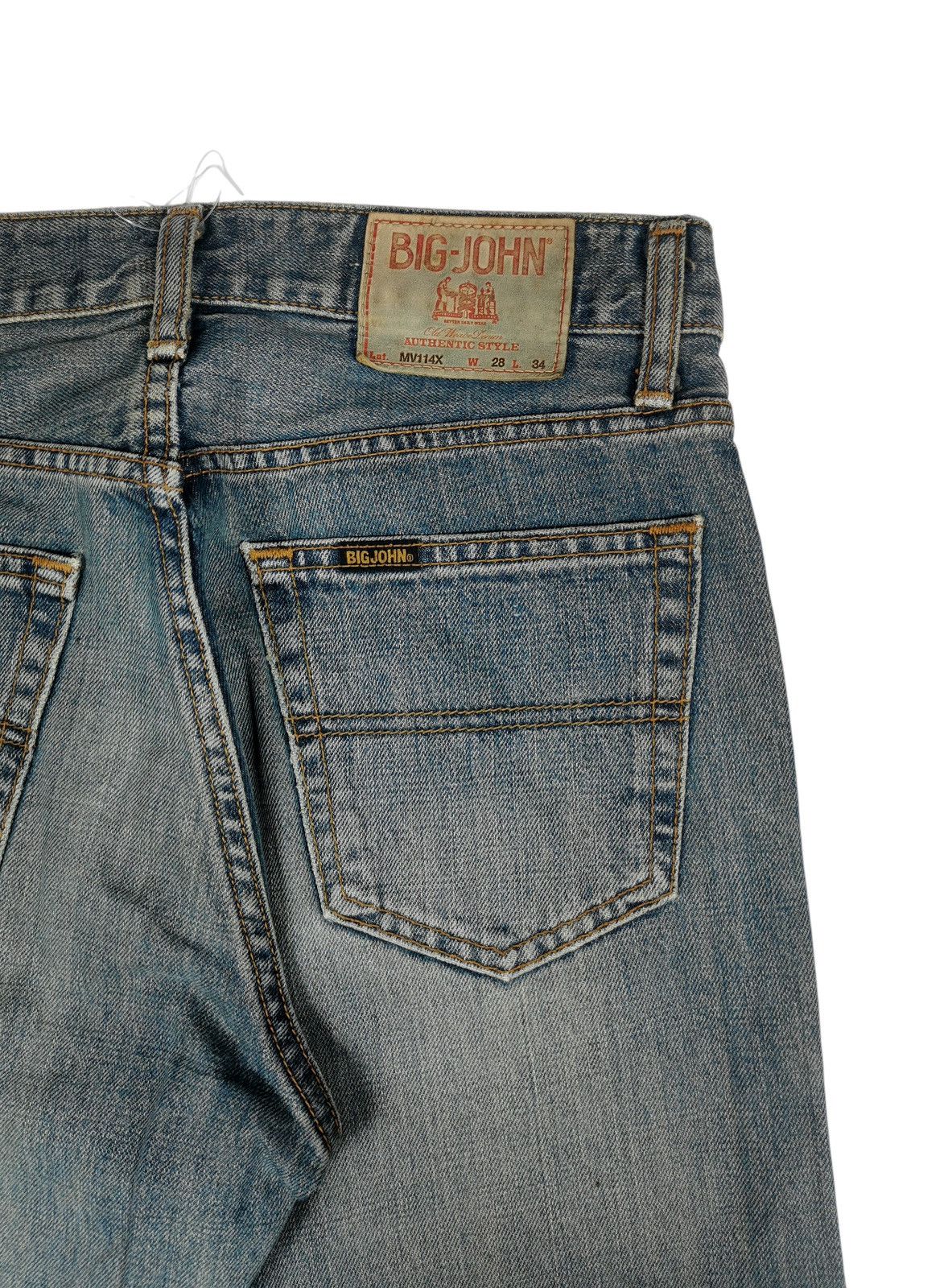 Vintage Big John Mudwash Distressed Jeans Size US 28 / EU 44 - 5 Thumbnail
