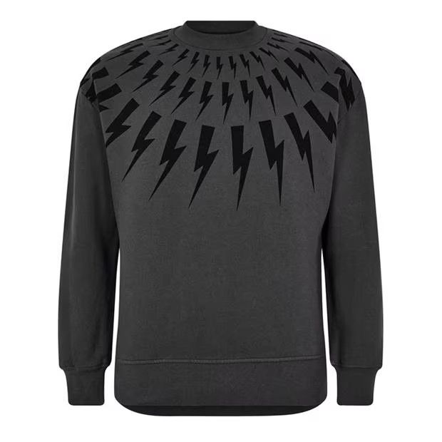 image of Neil Barrett O1G2R1Mq0424 Sweatshirts In Iron, Men's (Size Medium)