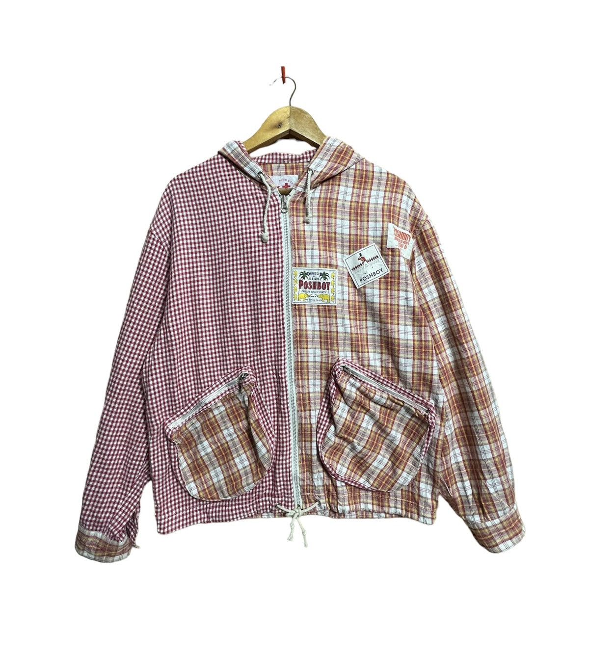 Japanese Brand × Vintage Posh Boy Patchwork Hoddie zipper Design Size US L / EU 52-54 / 3 - 2 Thumbnail