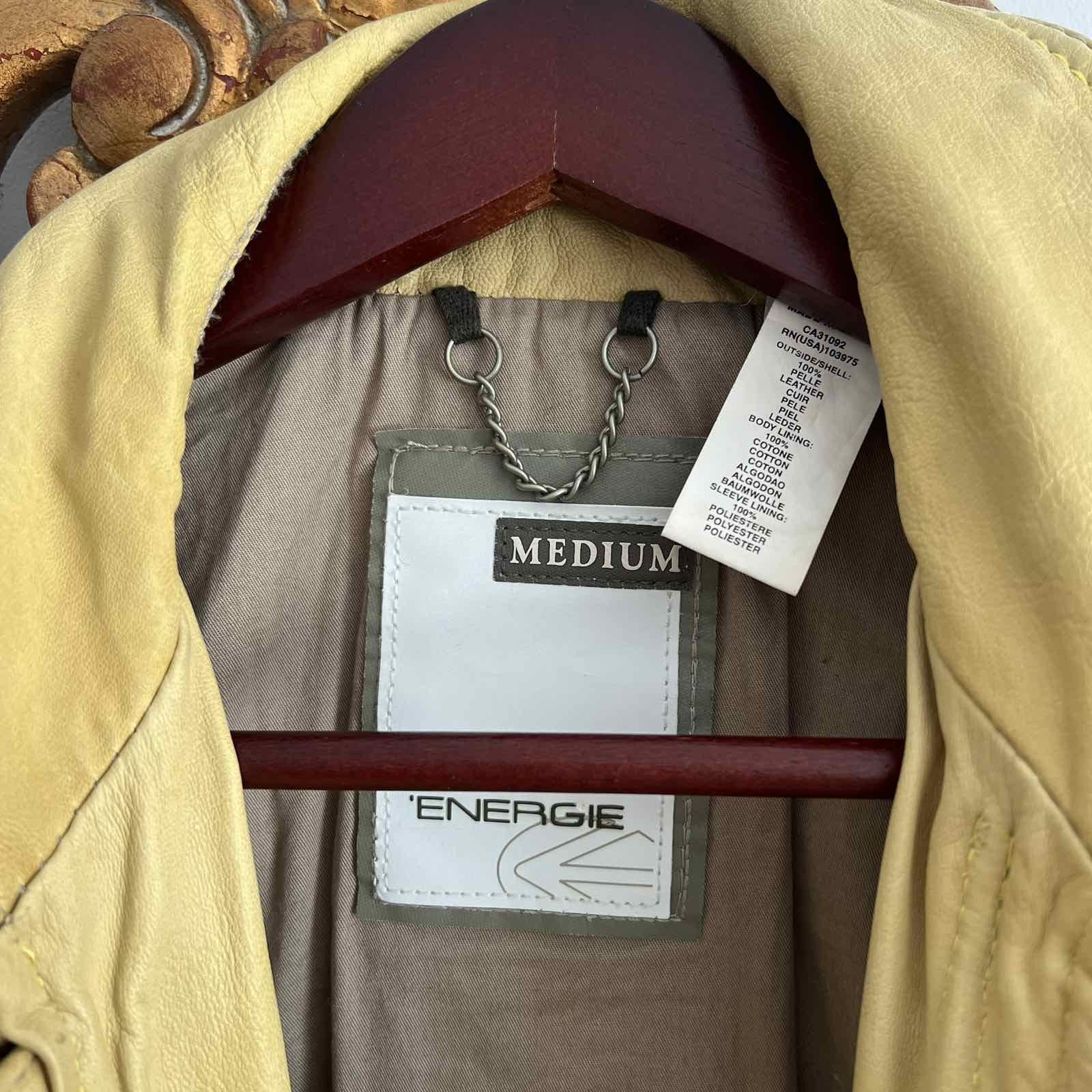 Energie Energie Sixty 2000s Leather Jacket Sz M Size US M / EU 48-50 / 2 - 5 Thumbnail