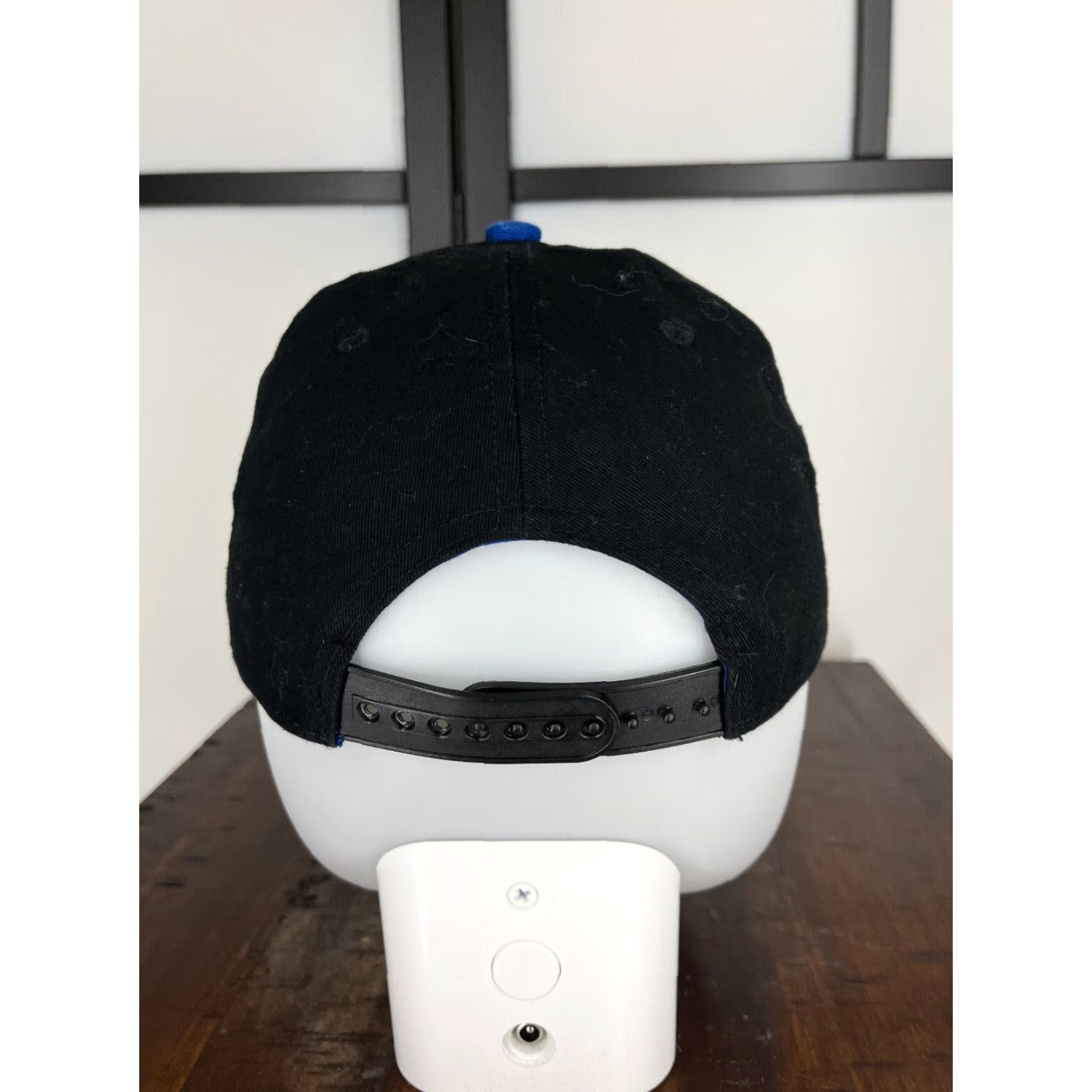 Vintage Melonwear Hat Cap Snap Back Adult OS Blue Black 100% Cotton AHL Melonwear Size ONE SIZE - 6 Thumbnail