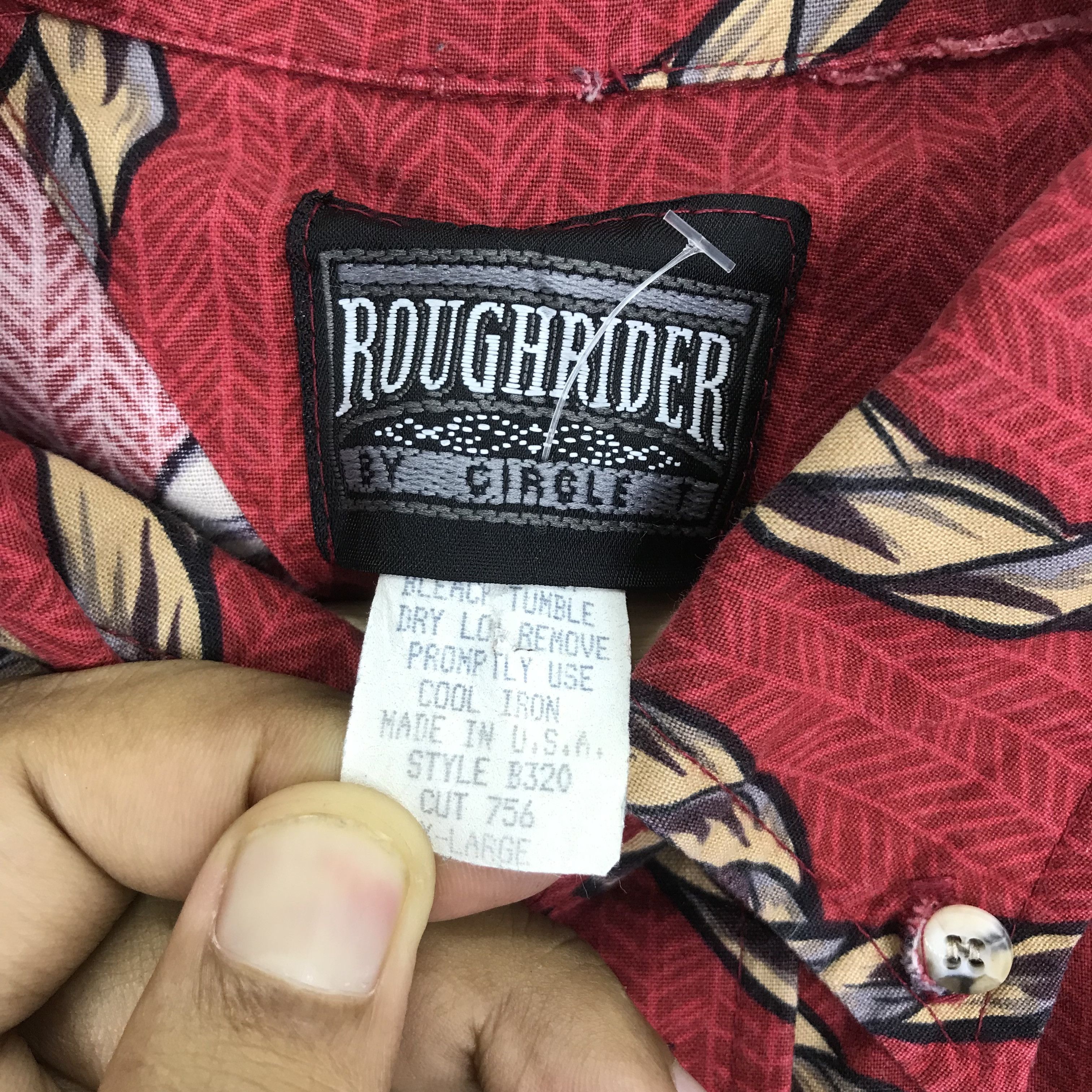 Vintage Vintage 90s Roughrider American Cowboys Flannel Shirt Oxford Size US XL / EU 56 / 4 - 7 Thumbnail