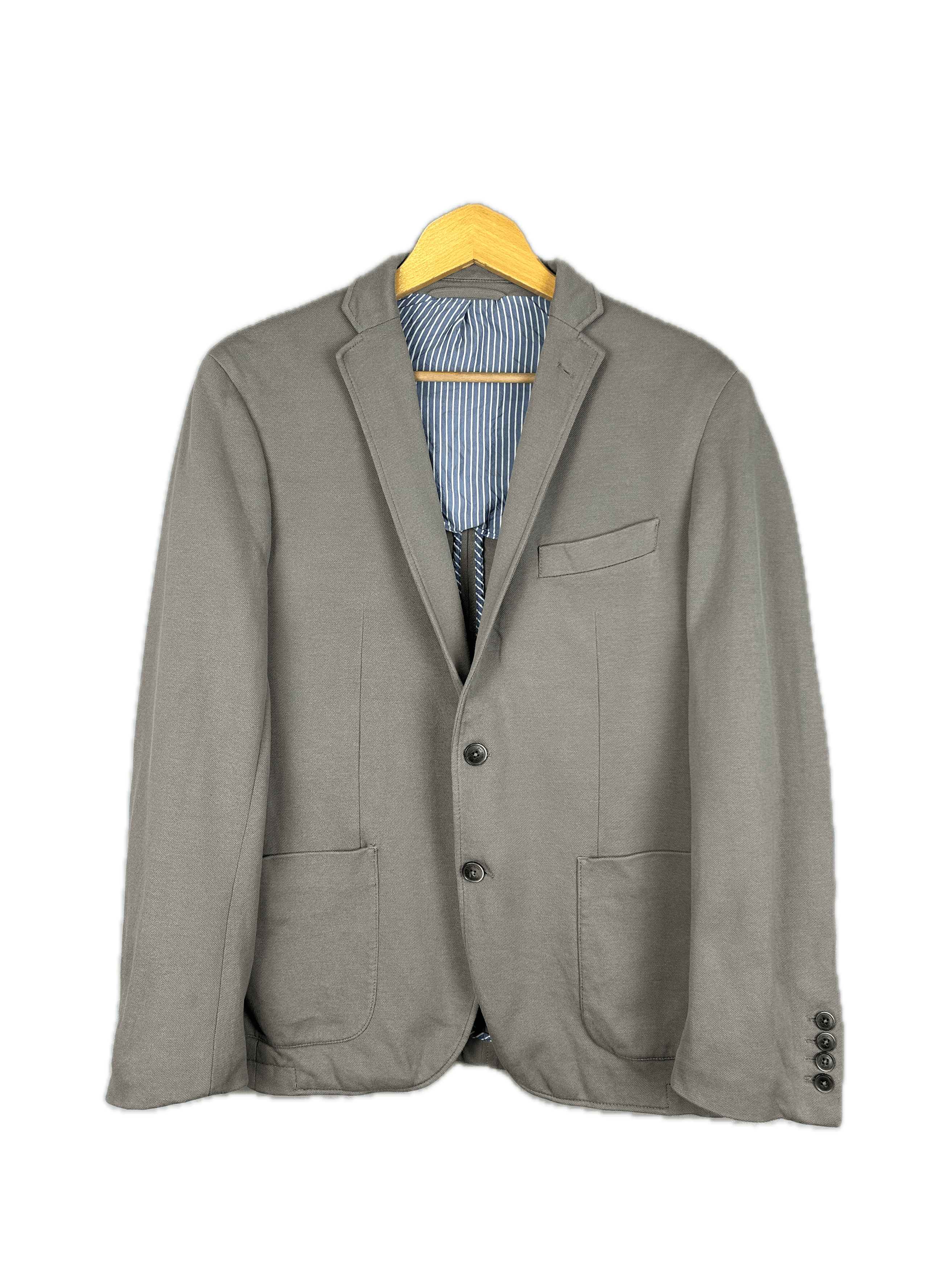 Hackett Hackett Piquet Blazer London Jacket 945 Grey Men's 42L Size Size 42L - 1 Thumbnail