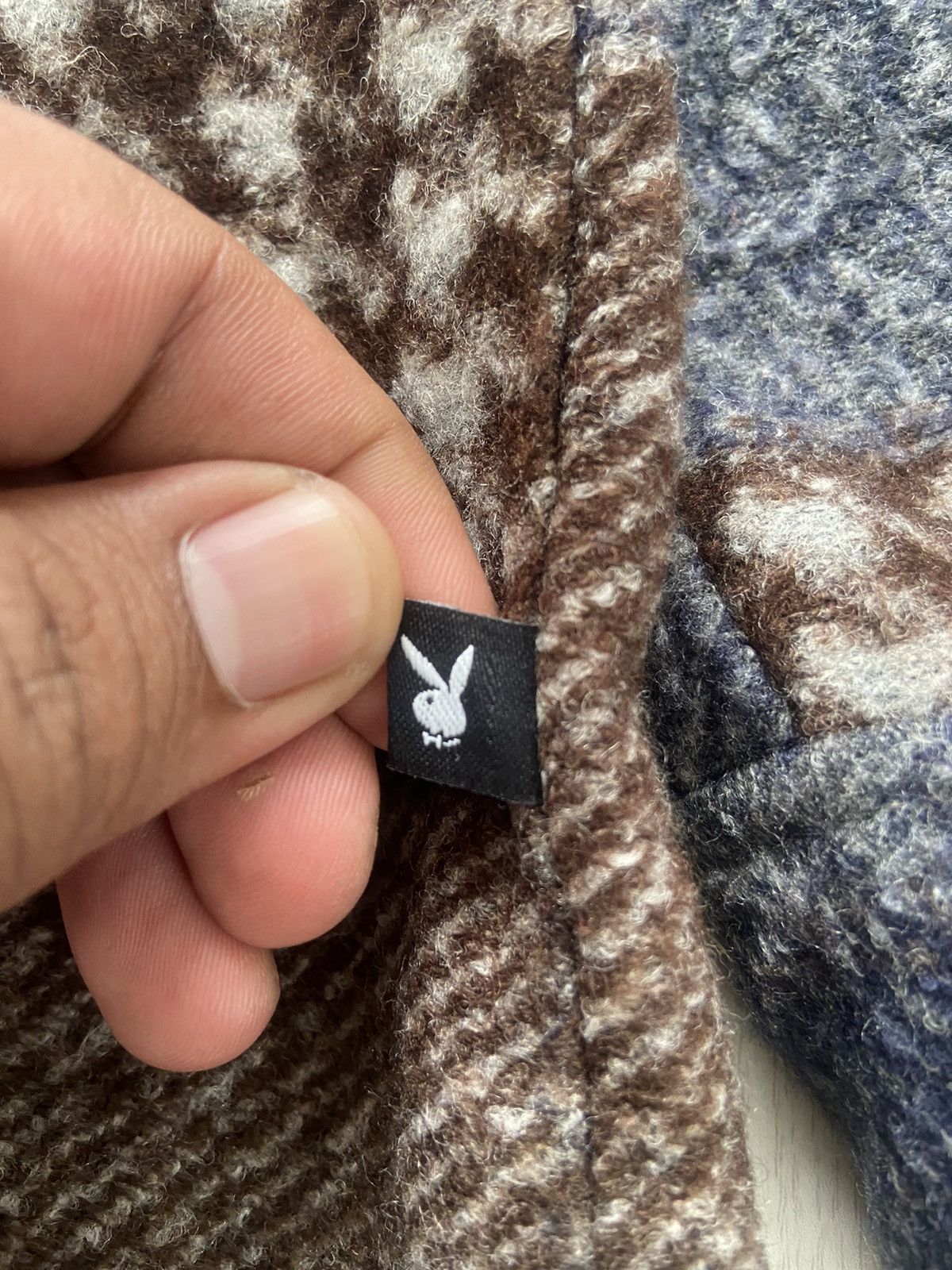 Playboy Vintage Playboy Hybrid Rebuilt Patchwork Wool Jacket Size US L / EU 52-54 / 3 - 9 Thumbnail