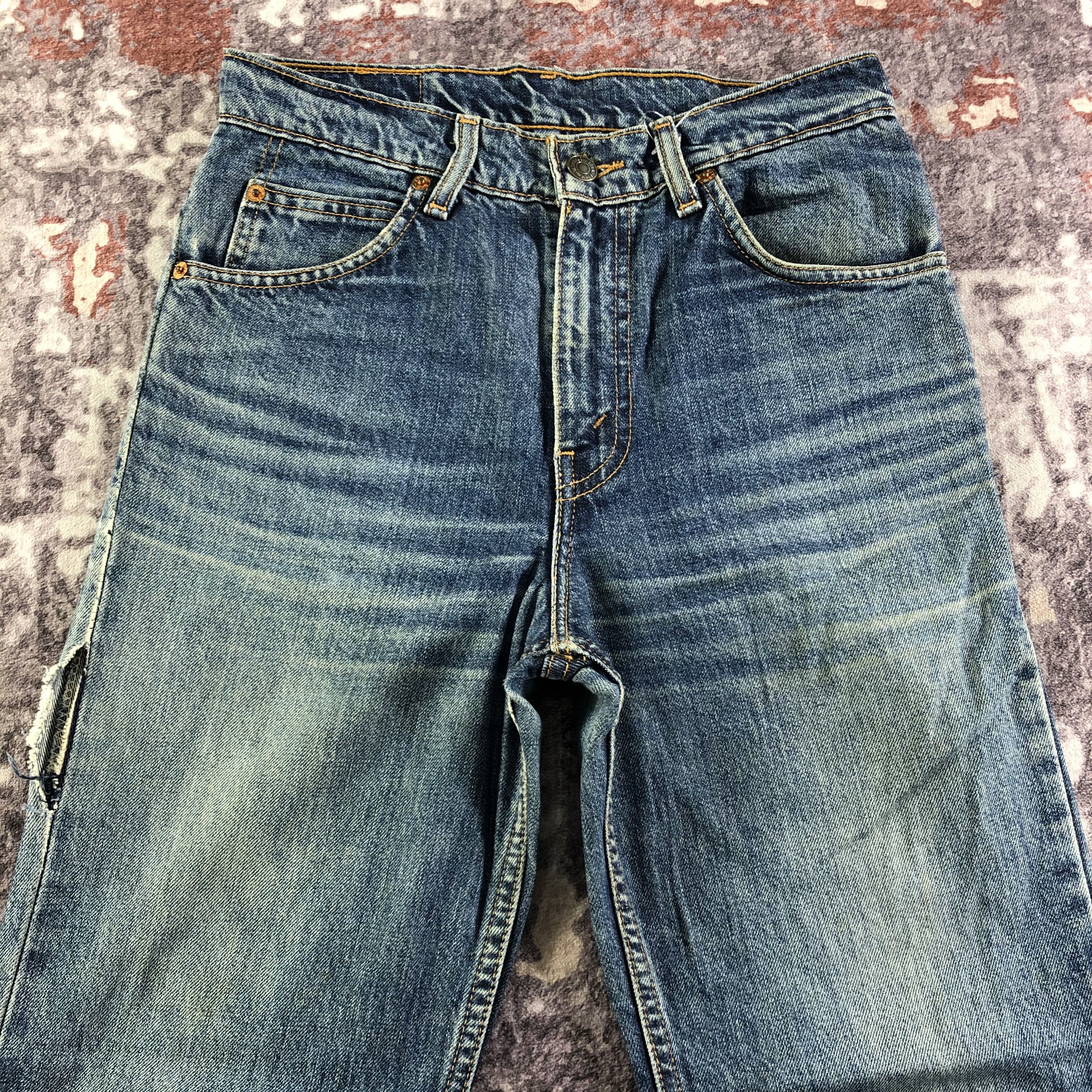 Levi's × Vintage 90s Vintage Orange Tab Levis 605 Jeans-JM3335 Size US 28 / EU 44 - 3 Thumbnail